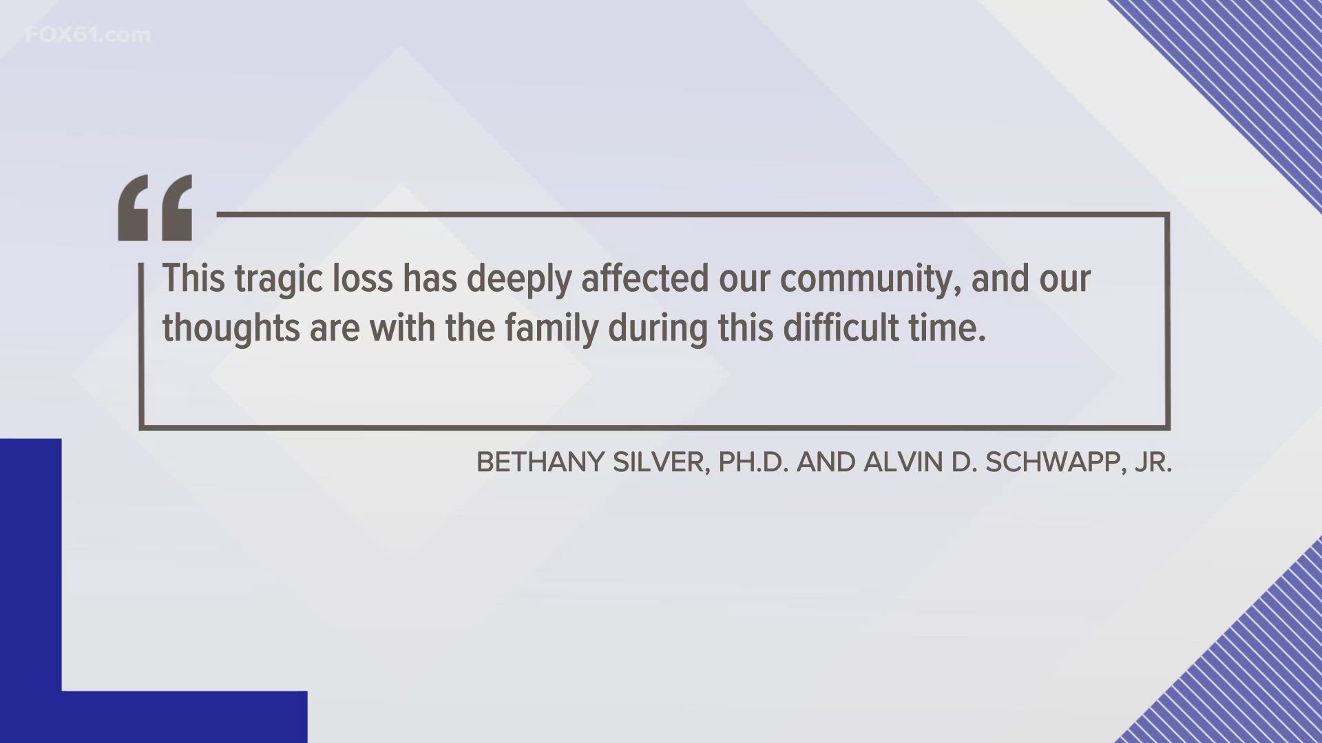 The incident occurred on Wednesday evening, as was announced Friday night by the Bloomfield interim Superintendent of Schools and Town Manager.