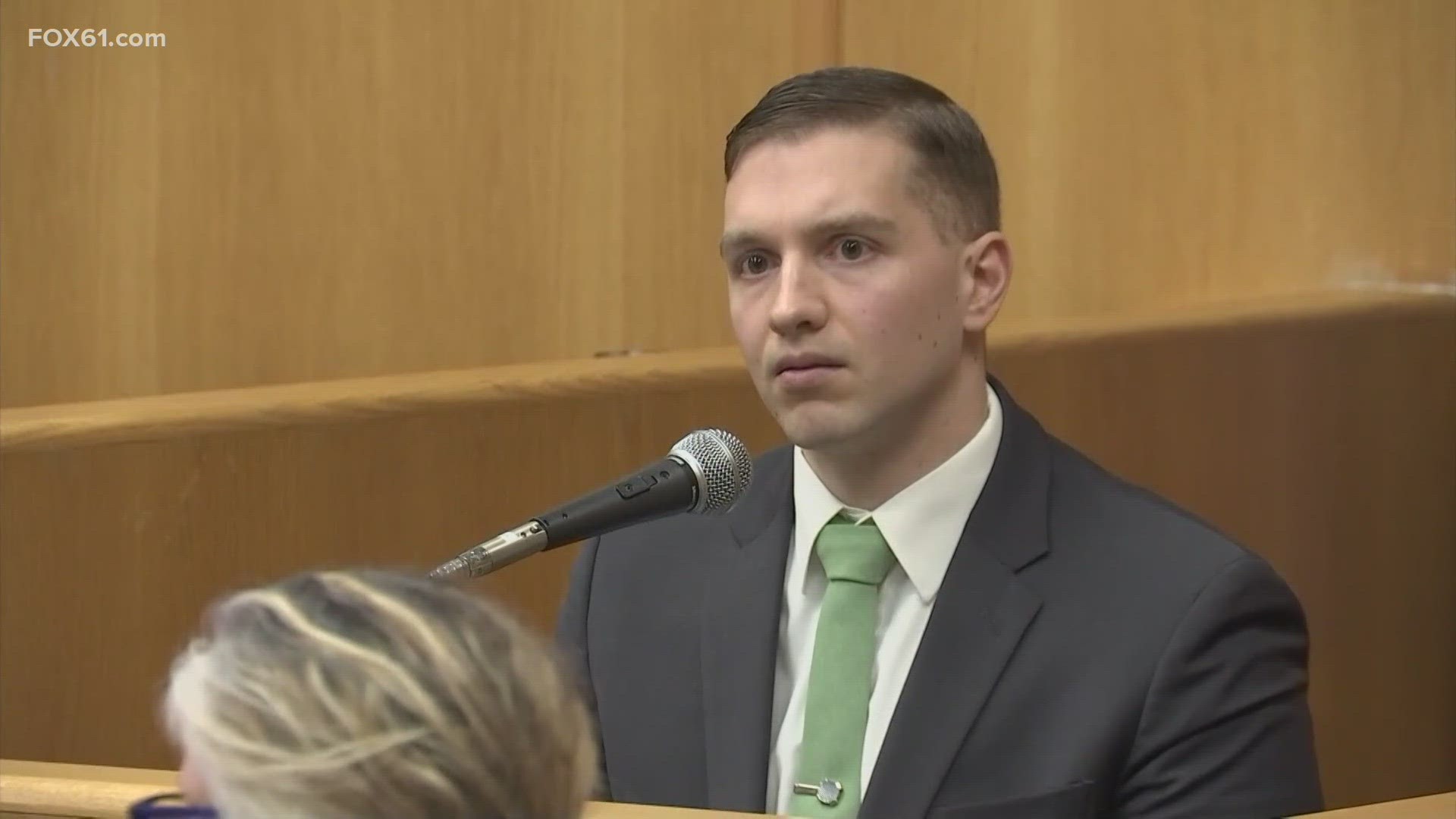 Trooper Brian North, 33, took the stand during his trial in Milford on a charge of first-degree manslaughter with a firearm.