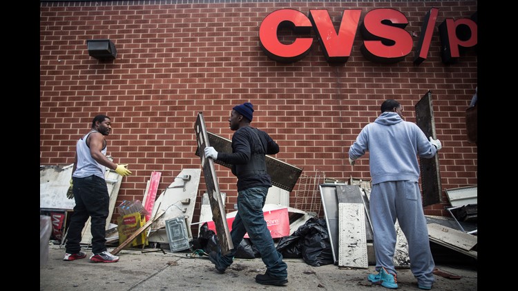 Among the riots, Baltimore residents come together as