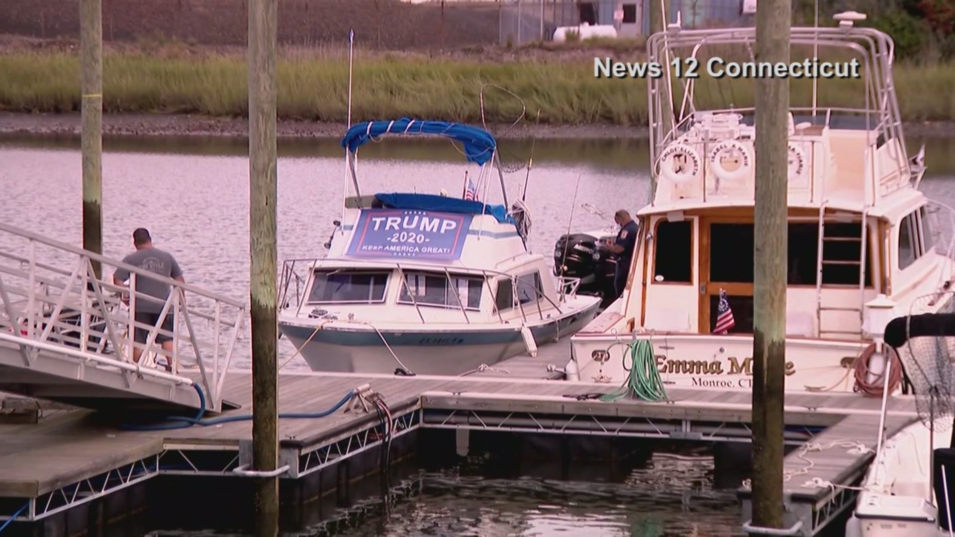 Man arrested on arson charges after fire on boat with Trump flag ...