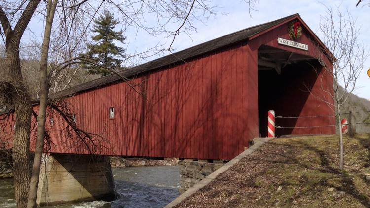 Iconic Connecticut covered bridge reopens to traffic after repairs