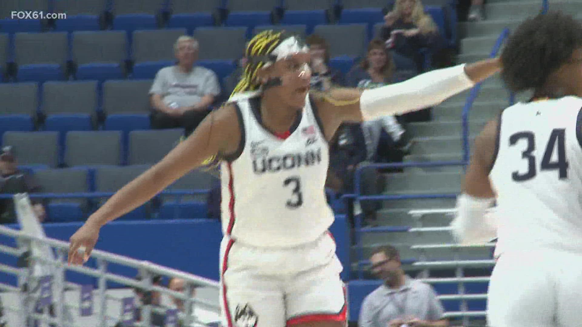 UConn Women's Basketball beats Kutztown 115-42 in Exhibition Game