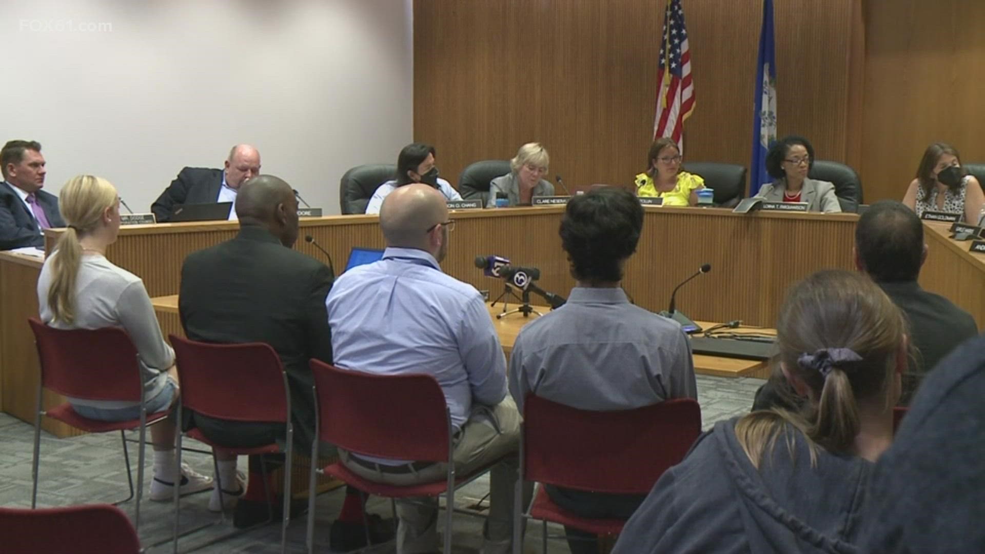 The West Hartford Board of Education voted to change high school names.