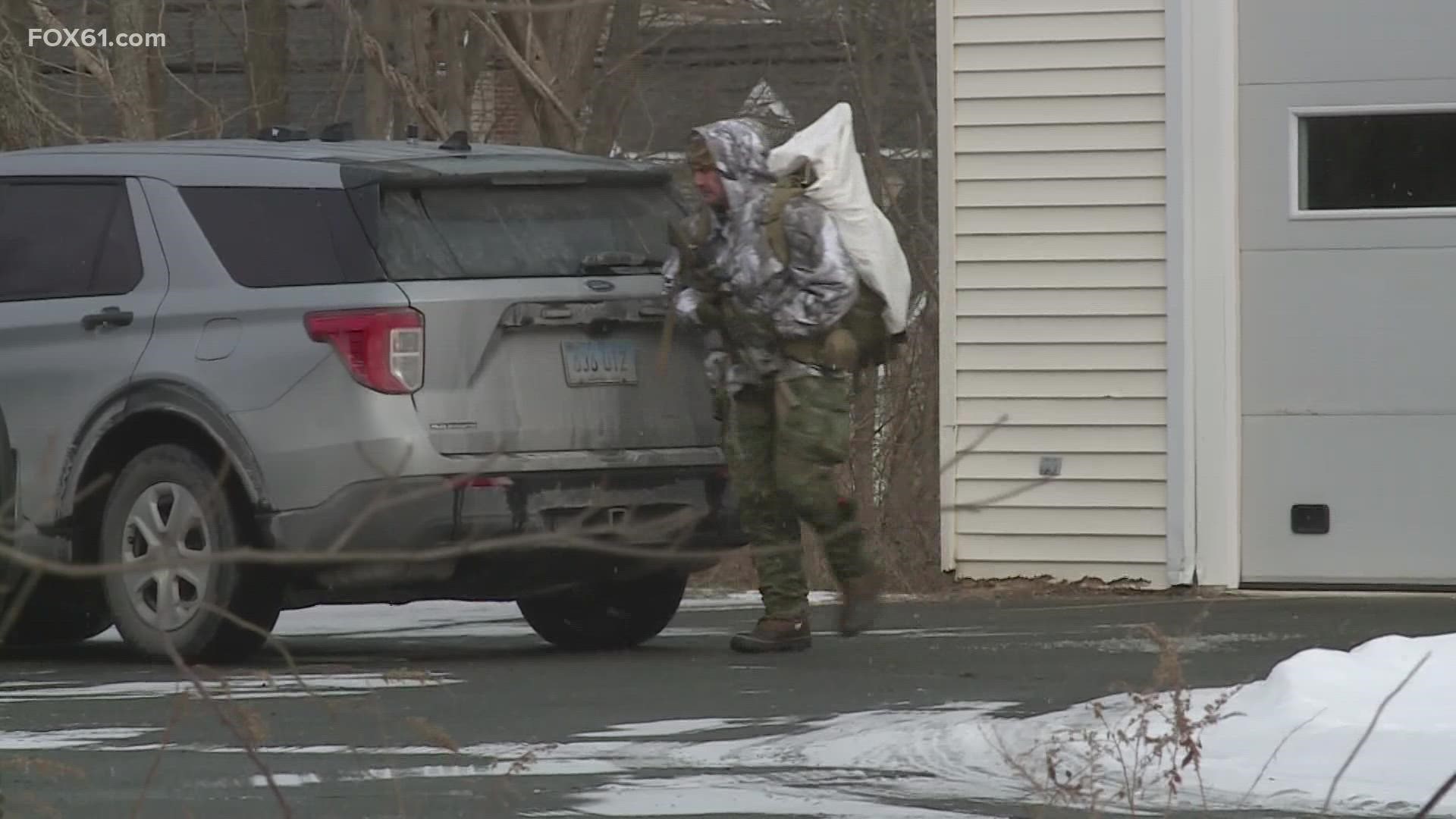 An hours-long standoff between a barricaded man and police in Coventry ended peacefully following hours of negotiation with the suspect.