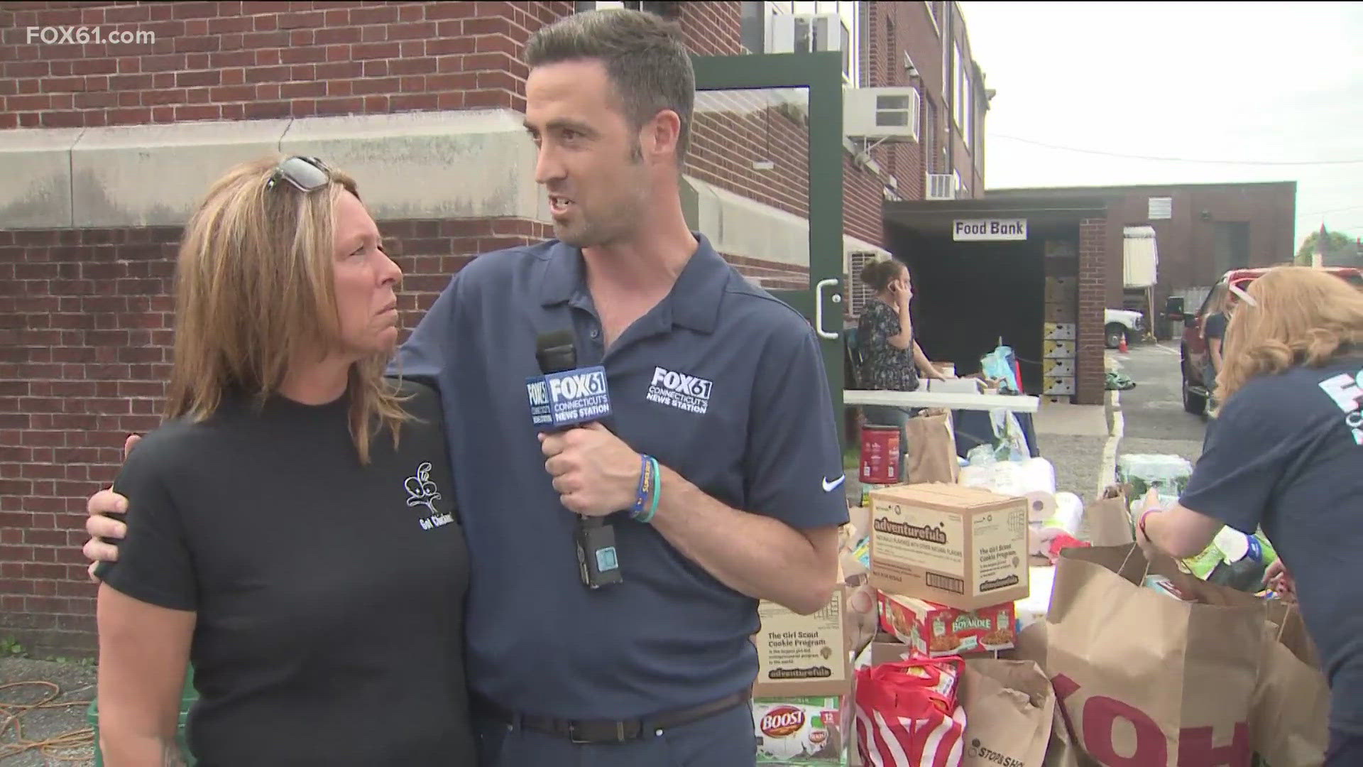 FOX61 joined forces with the Seymour Oxford Food Bank to assist those most impacted by August's record flooding.