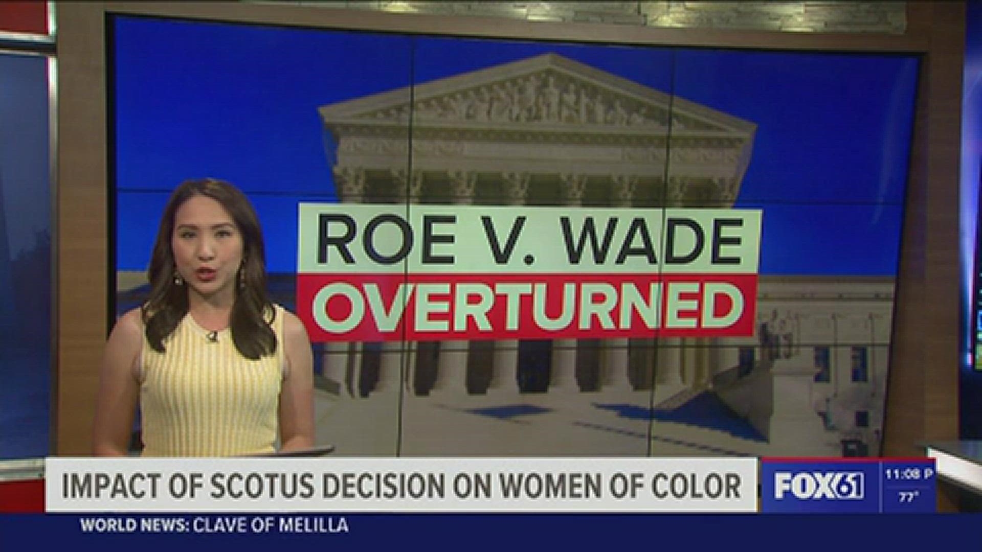 The Supreme Court overturned Roe v. Wade Friday which protected access to abortions nationwide. There are concerns about how this could impact women of color.