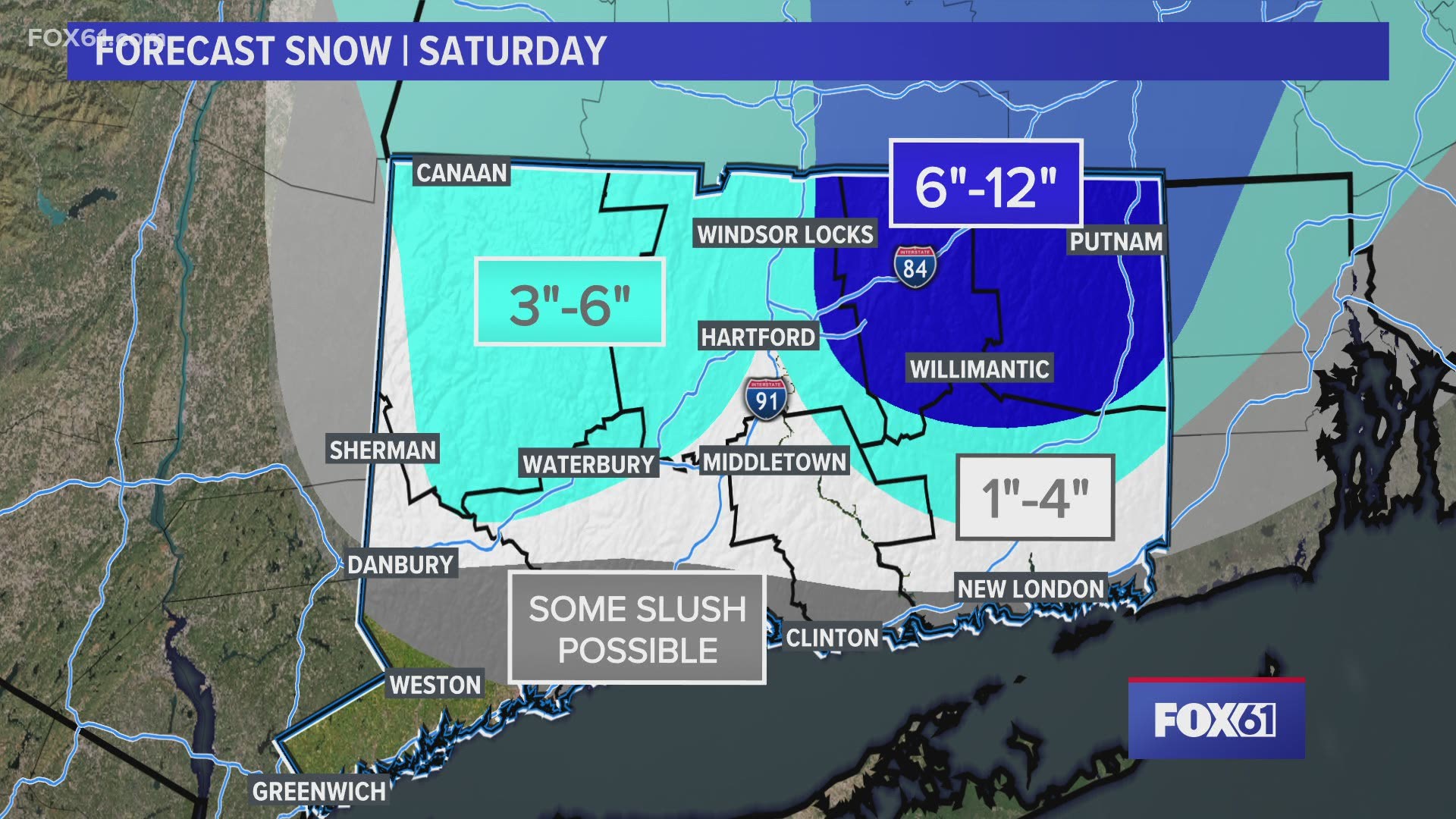 Connecticut weather Saturday snowstorm