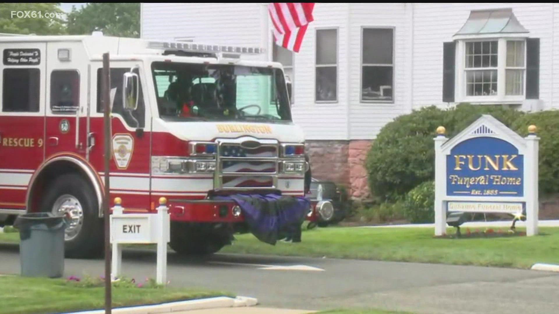Colin McFadden became ill at a fire in New Hartford last week and later died.
