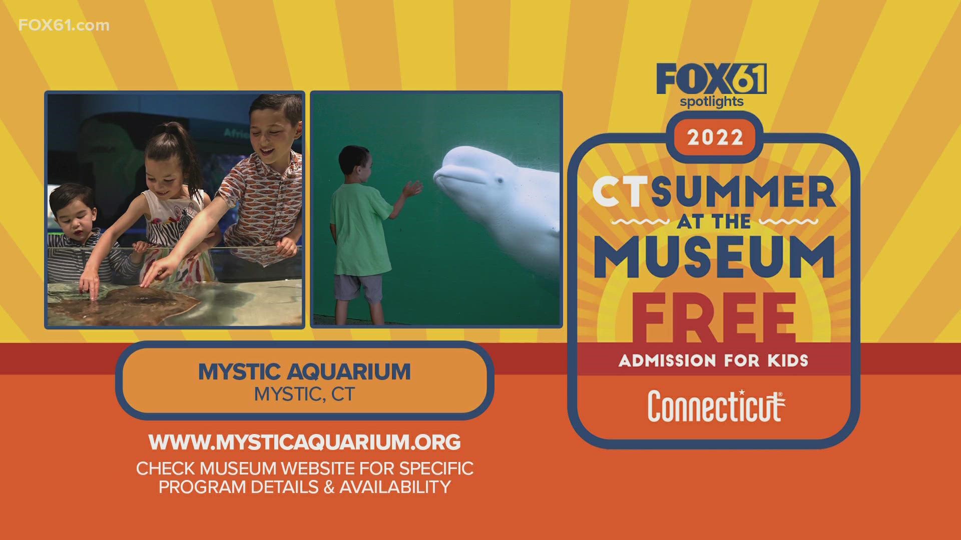 Kids 18 and under can visit Mystic Aquarium for free with an adult who is a resident of Connecticut. It runs through Sept. 5.