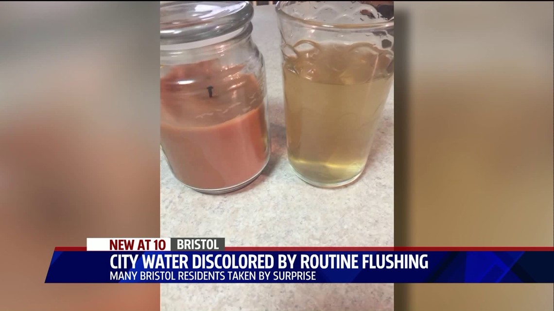 Brown water coming from Bristol faucets during water dept. maintenance