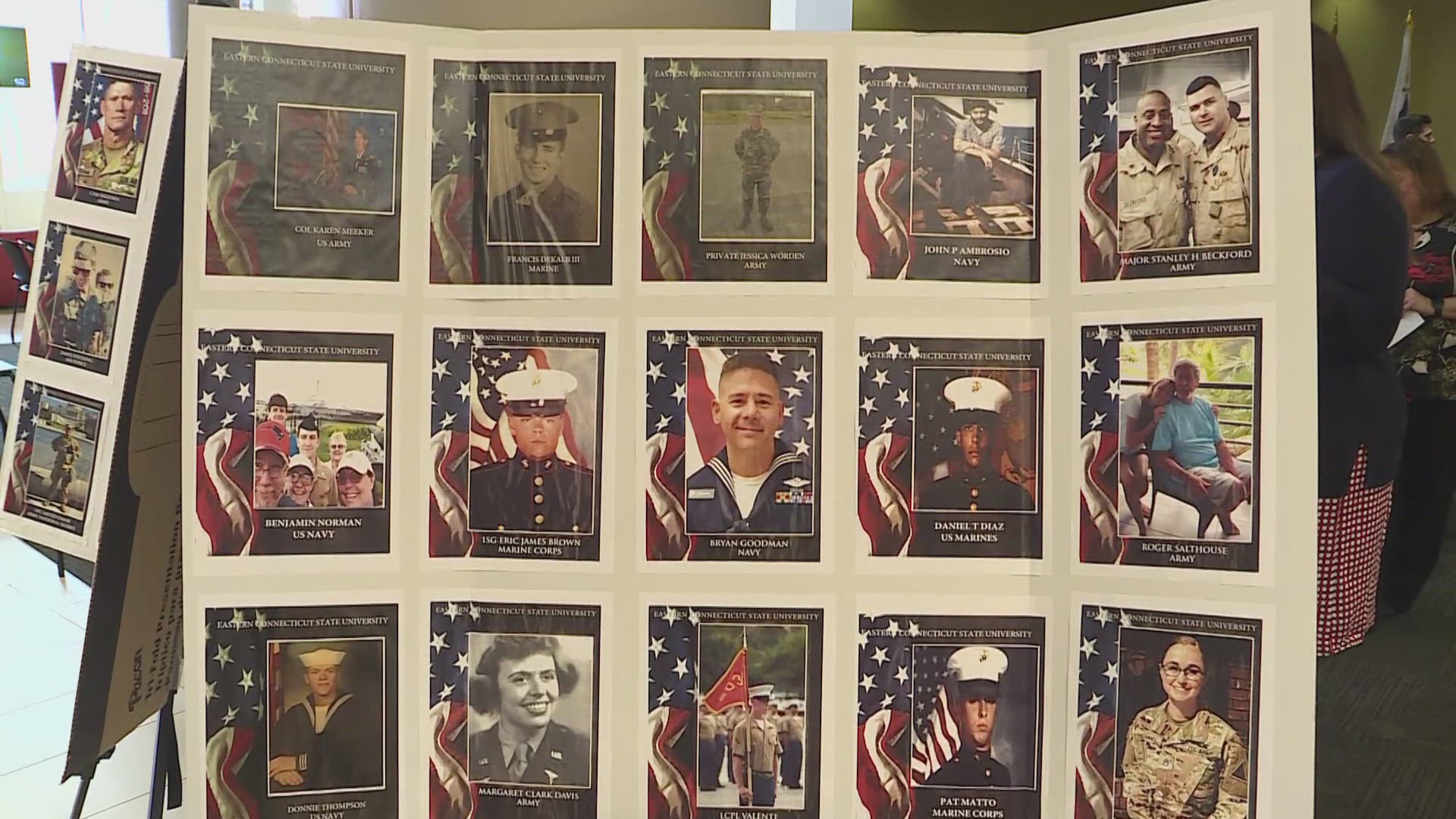 The ceremony honors the university students that are active duty and also the students who have served the U.S.