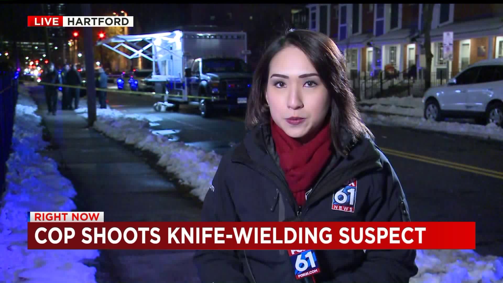 Officer involved shooting sends knife-wielding suspect to hospital with critical injuries