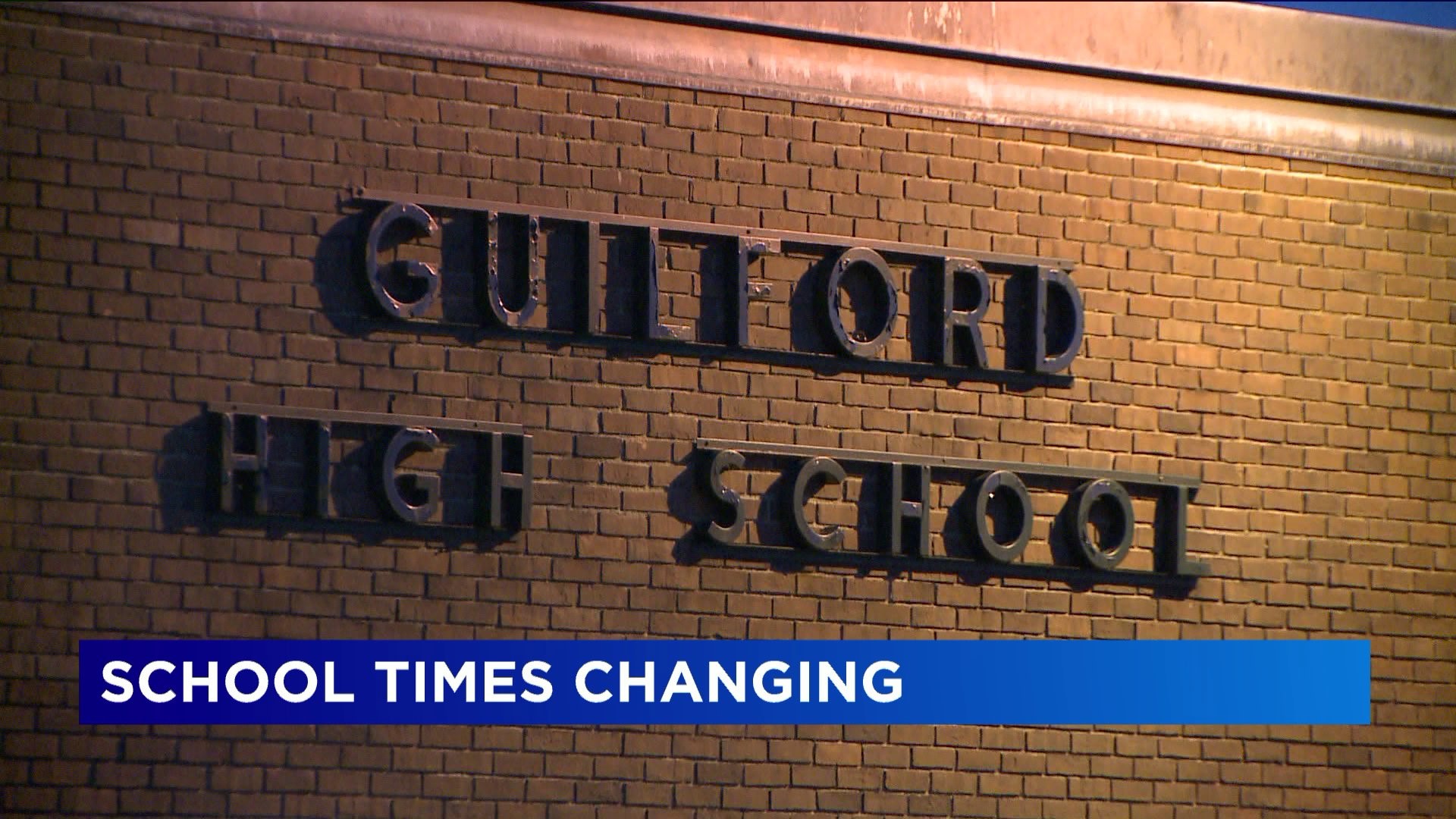 School times changing in Guilford