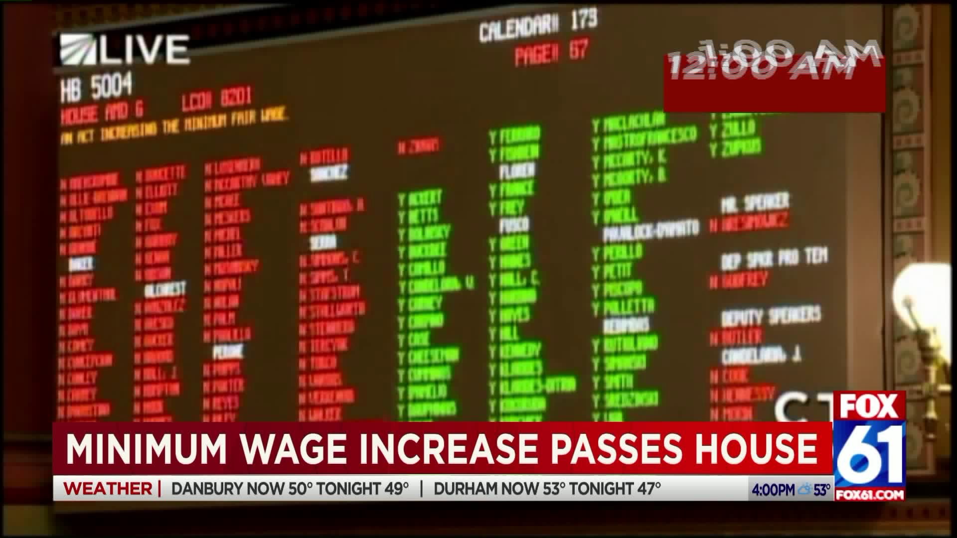 Minimum Wage Increase Passes House