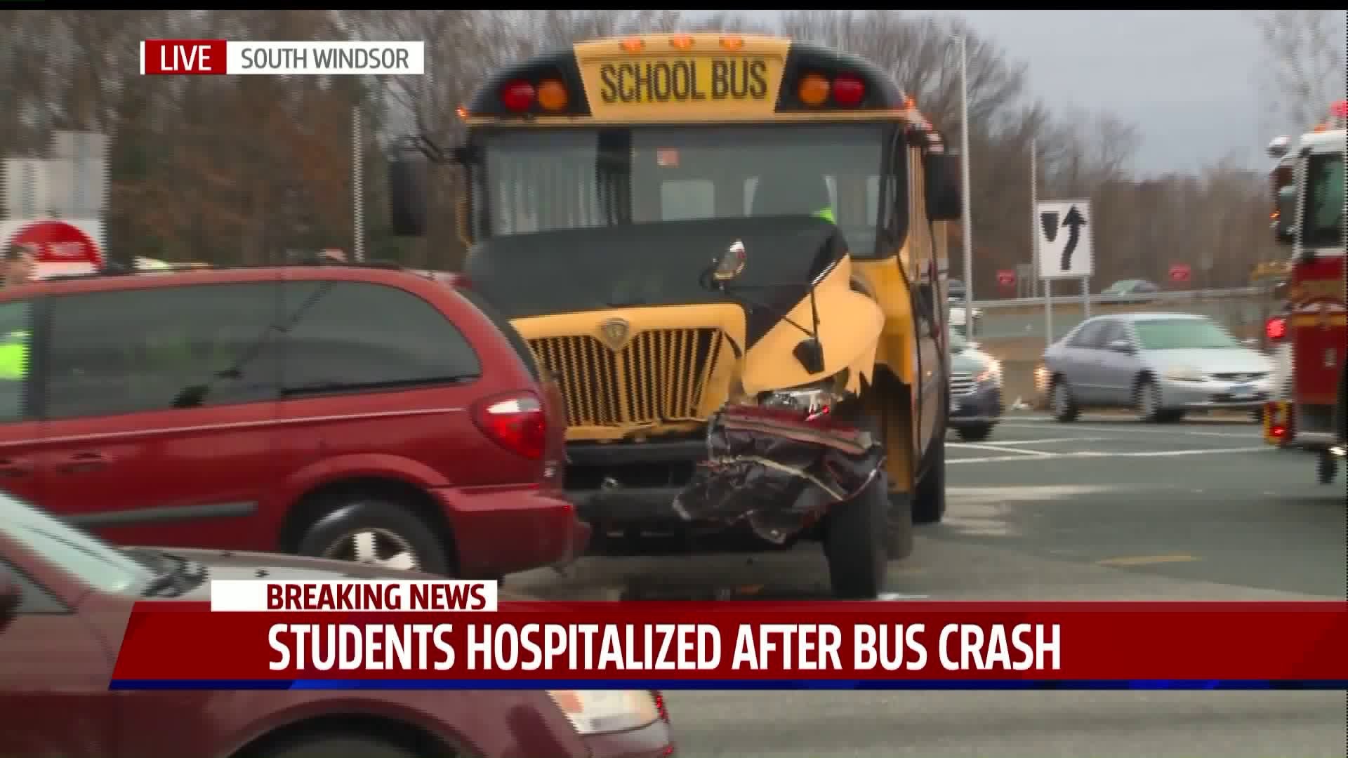 School bus crash in South Windsor
