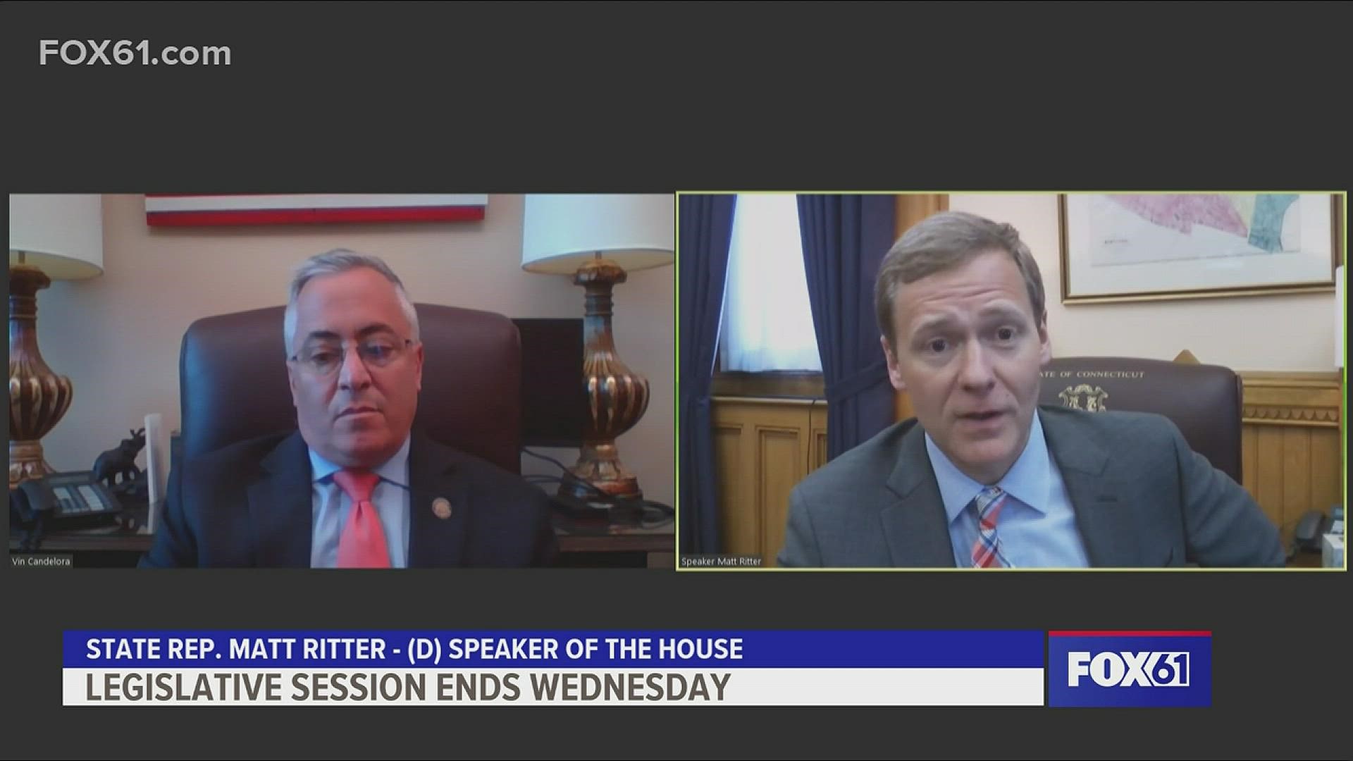 Speaker of the House Matt Ritter and House Minority Leader Vince Candelora talk about what's left to get done in the last week of the legislative session.