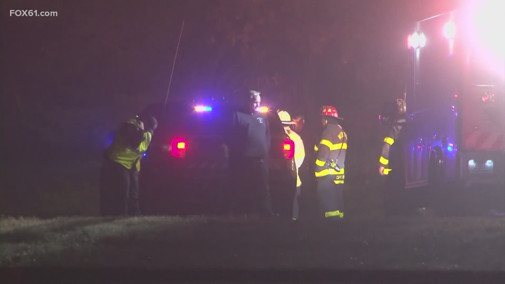 Two people were killed in a crash on Interstate 395 Saturday evening, including a teacher at Putnam Elementary School in Connecticut.