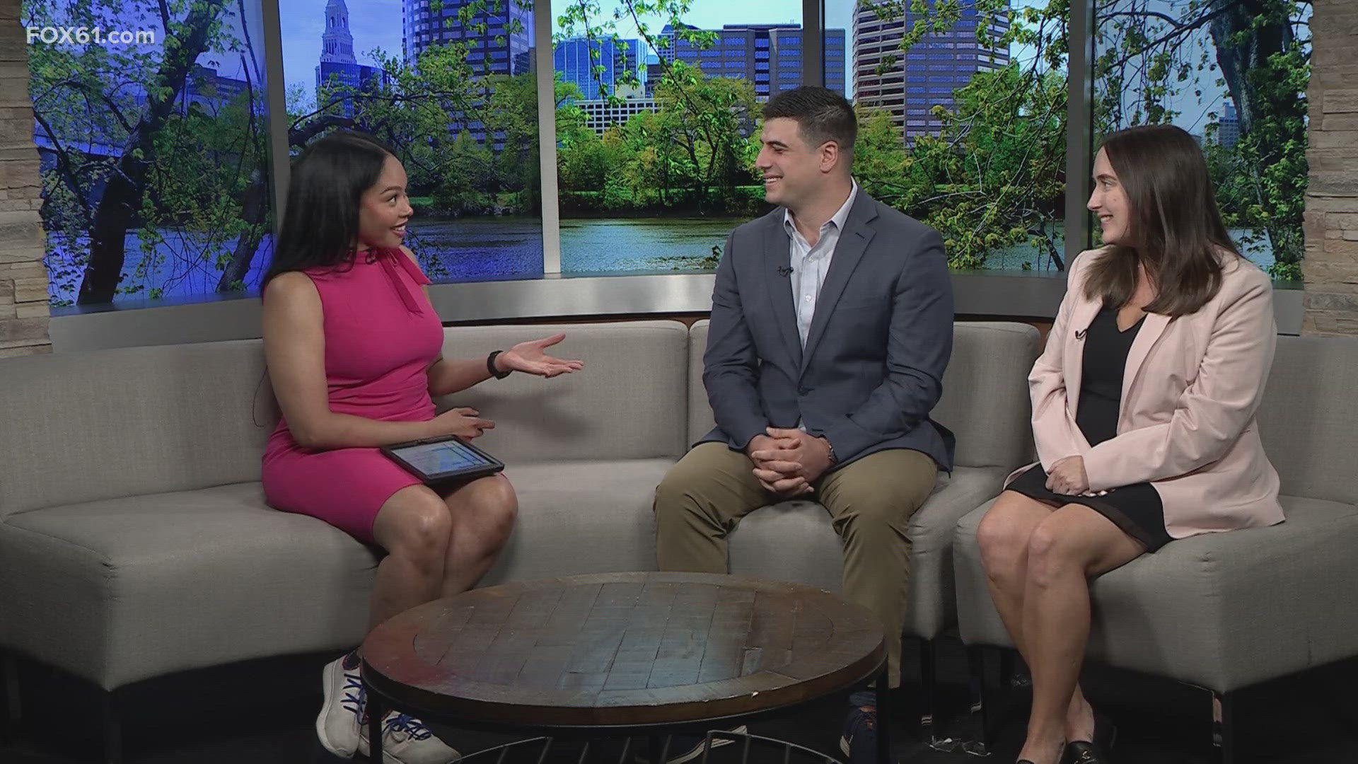 Jonathan Esposito, founder of Rize Mortgage, and Emma Slater, the campaign manager for Visionaries of the Year, discuss the fundraiser.