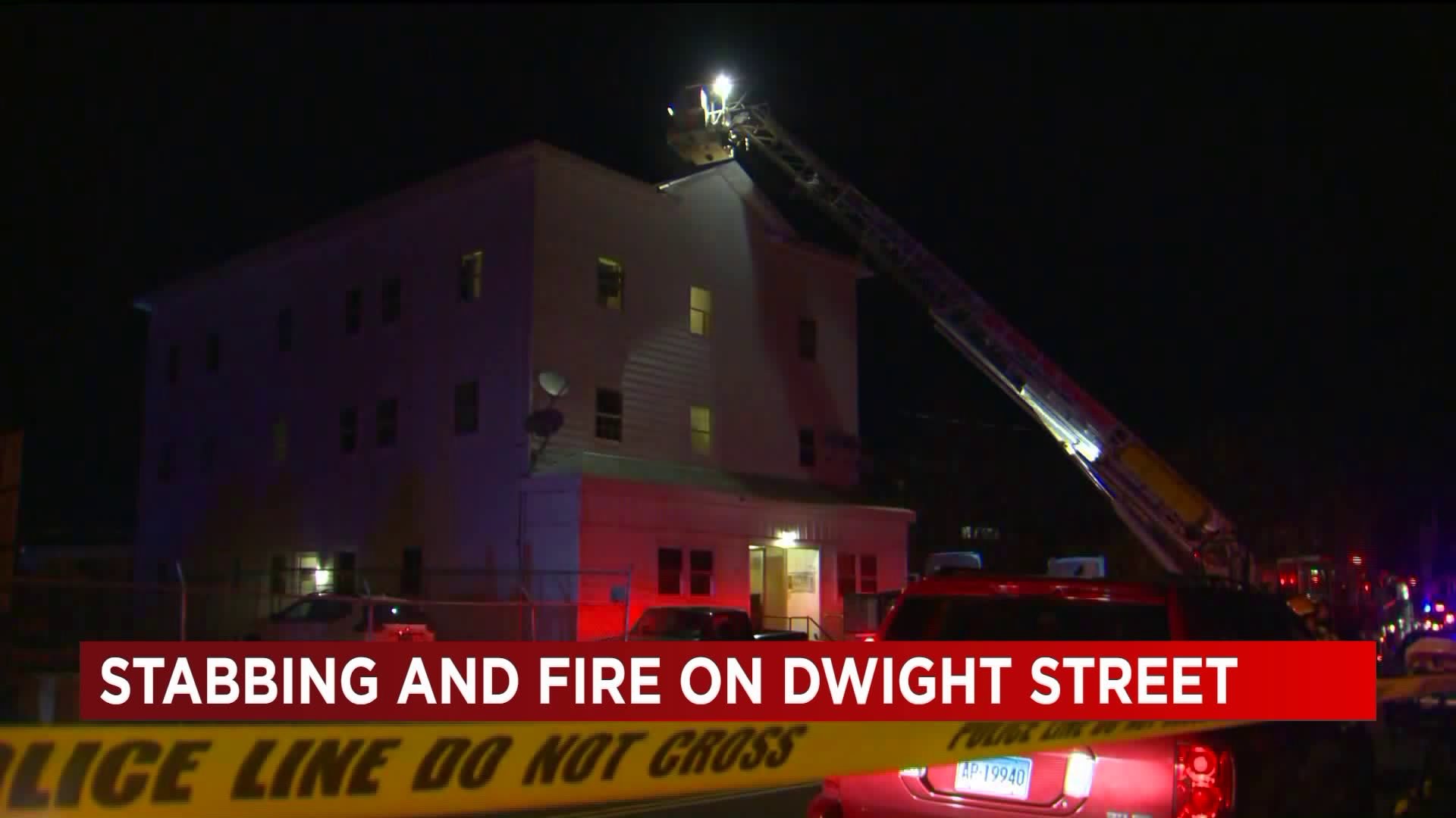 Stabbing and fire on Dwight Street