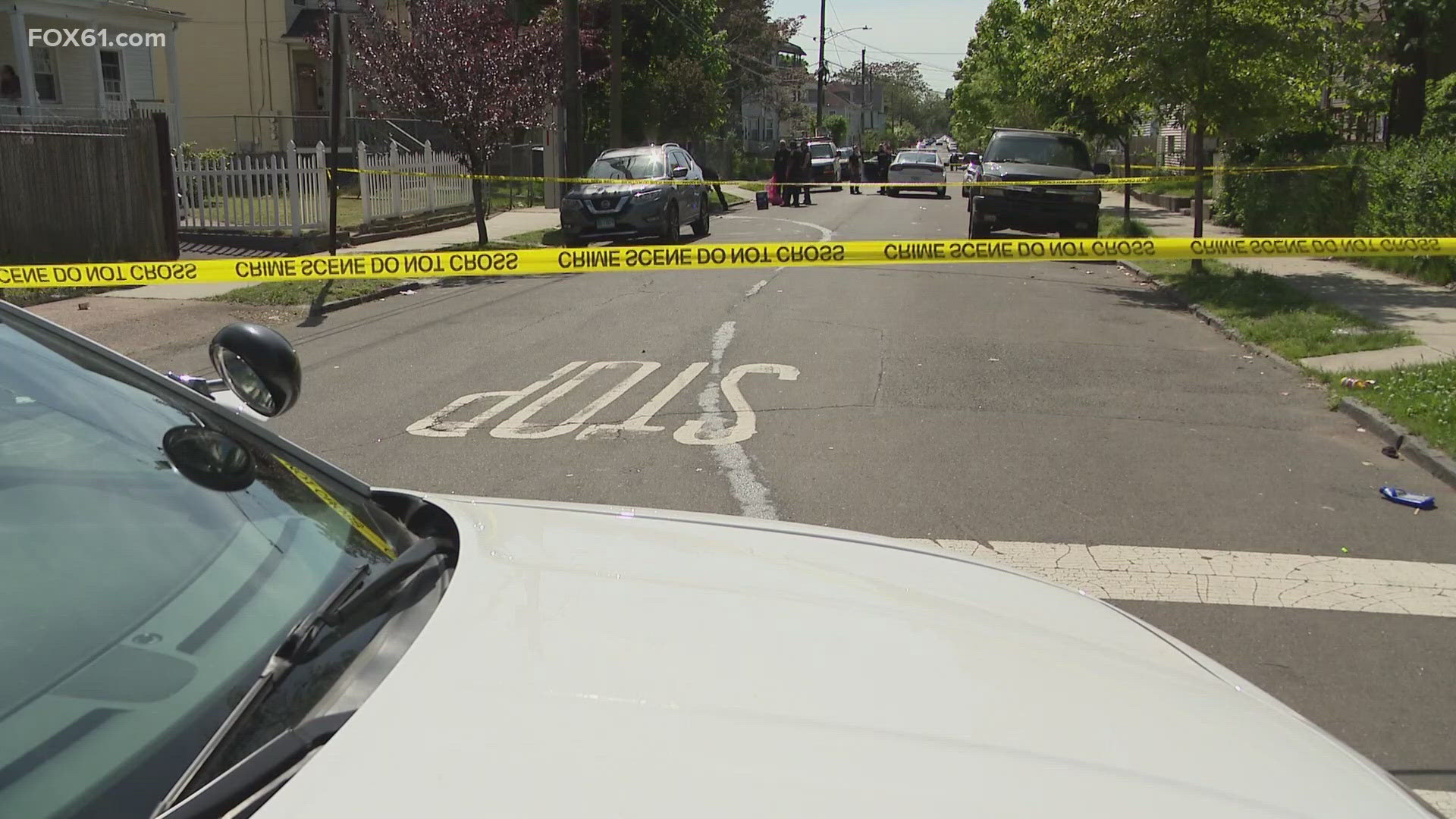 Detectives are working to identify a suspect after a 42-year-old man was found on the ground with multiple gunshot wounds, police said.