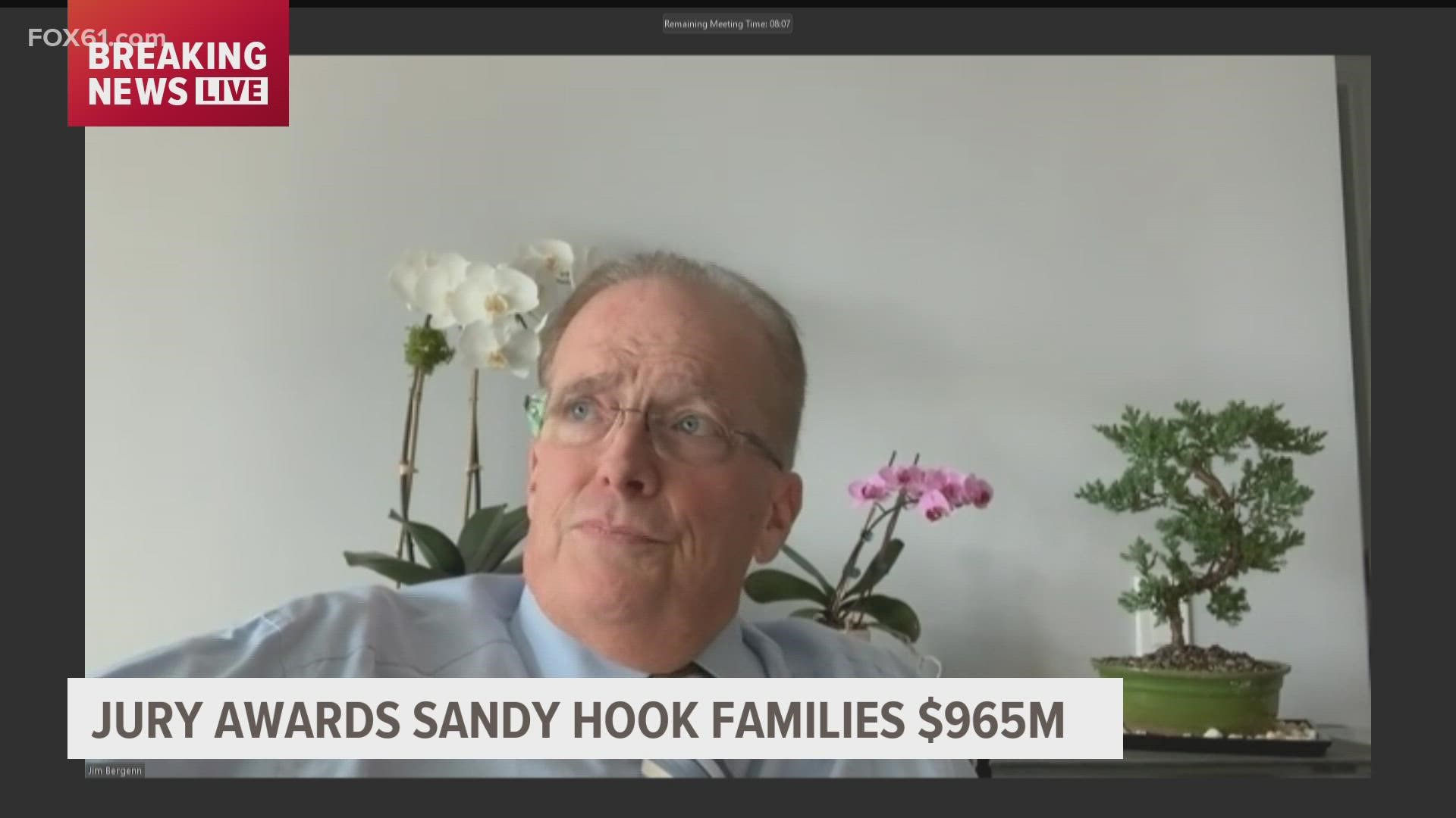Attorney Jim Bergenn provided his analysis on Alex Jones being ordered to pay $965 million to Sandy Hook families.
