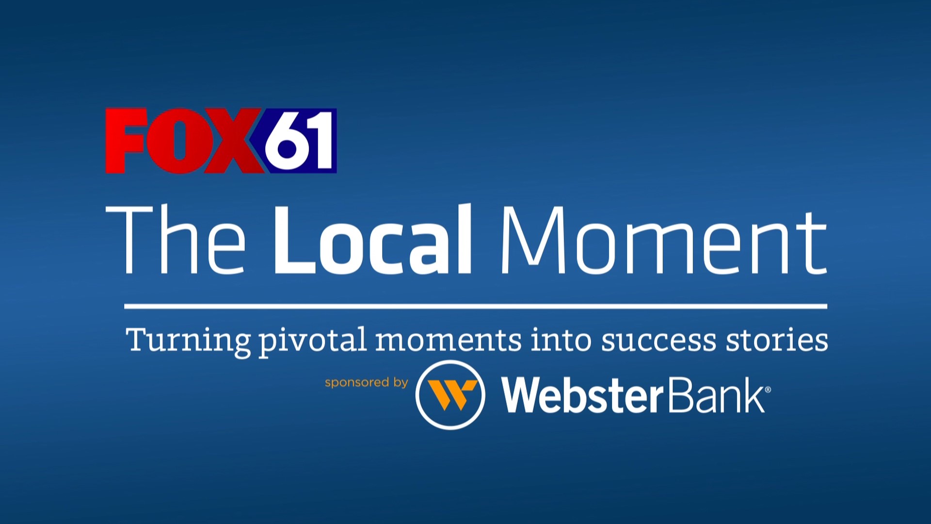 The Local Moment sponsored by Webster Bank talks about refinancing during the covid-19 pandemic.