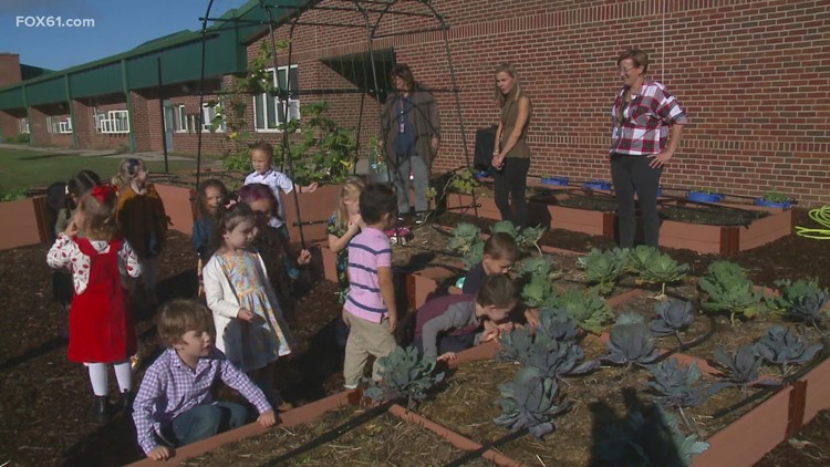 East Hampton students get hands-on lesson in new farm-to-school garden