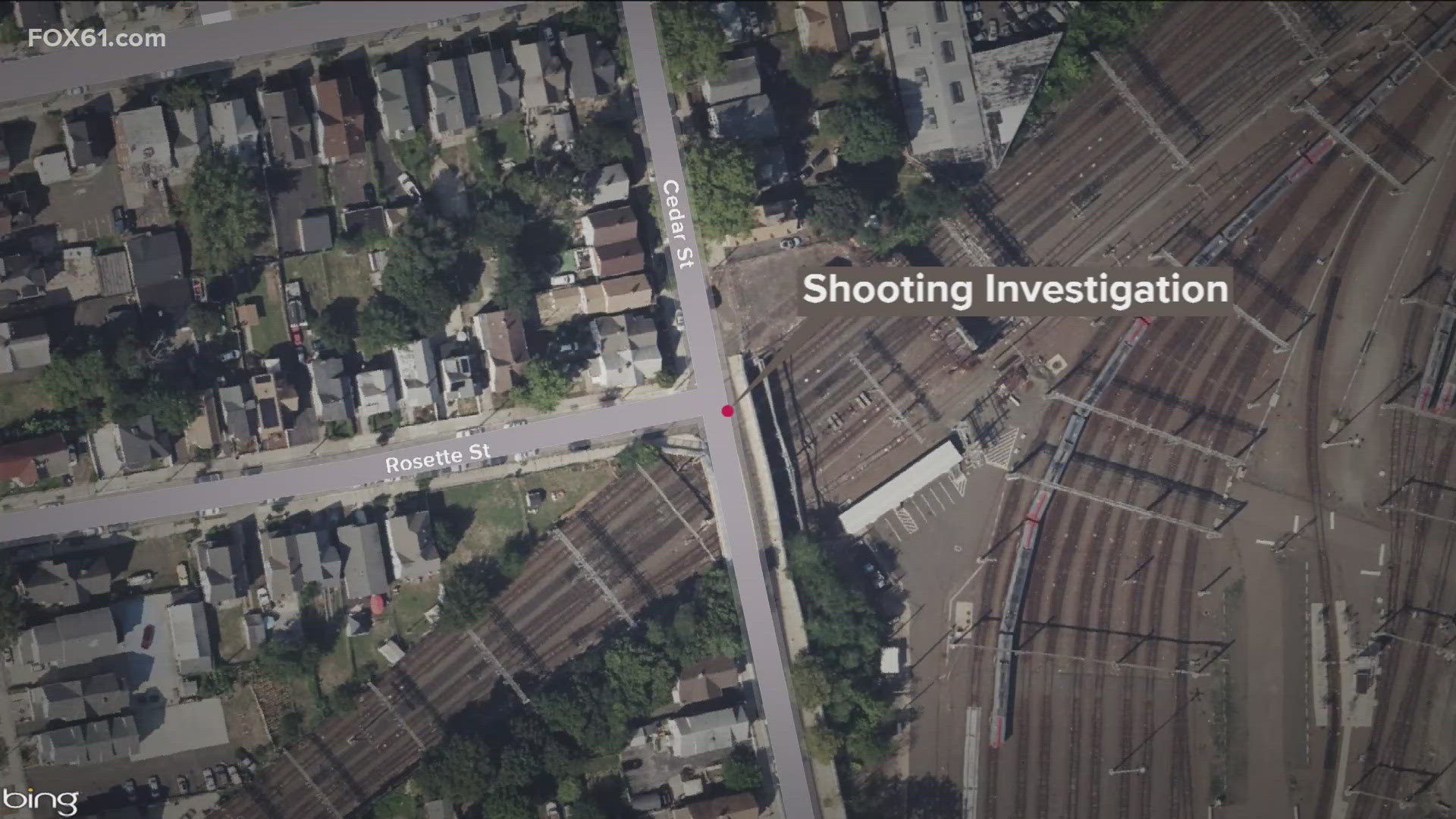 Police said they were investigating the double shooting in the area of Rosette Street and Cedar Street.