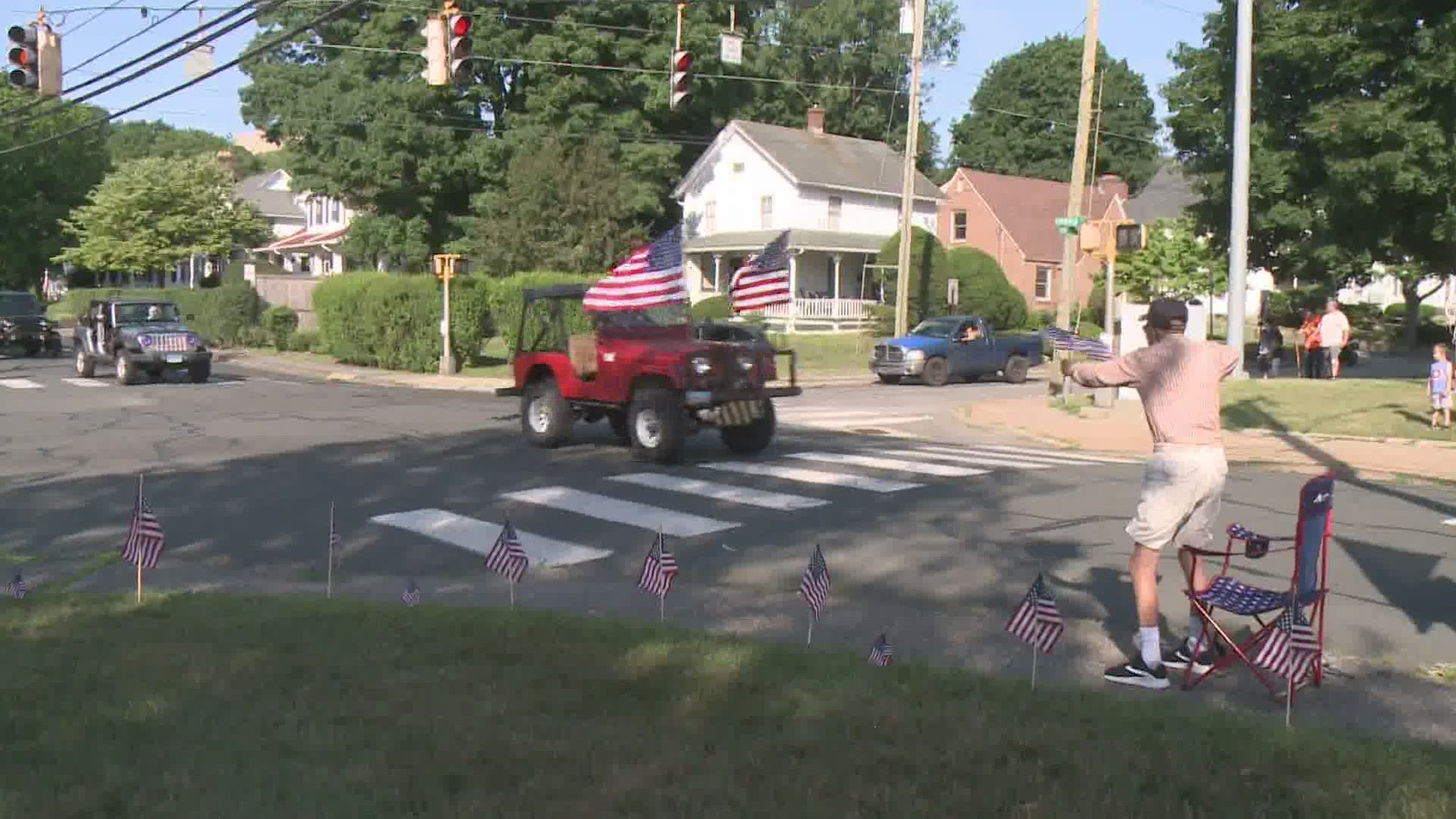 After seeing the veteran's patriotism and dedication on FOX61, some people decided to show him theirs.