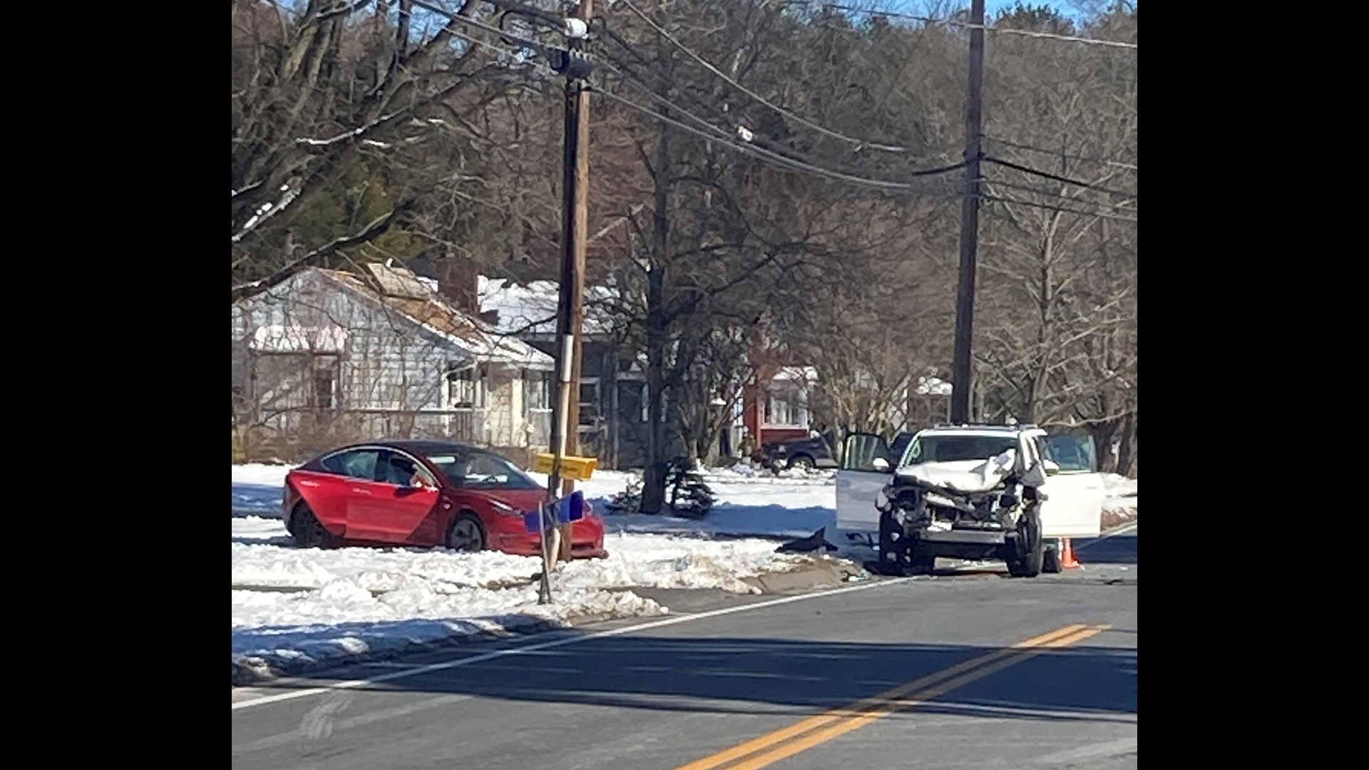 One person transported to the hospital after car crash in Vernon