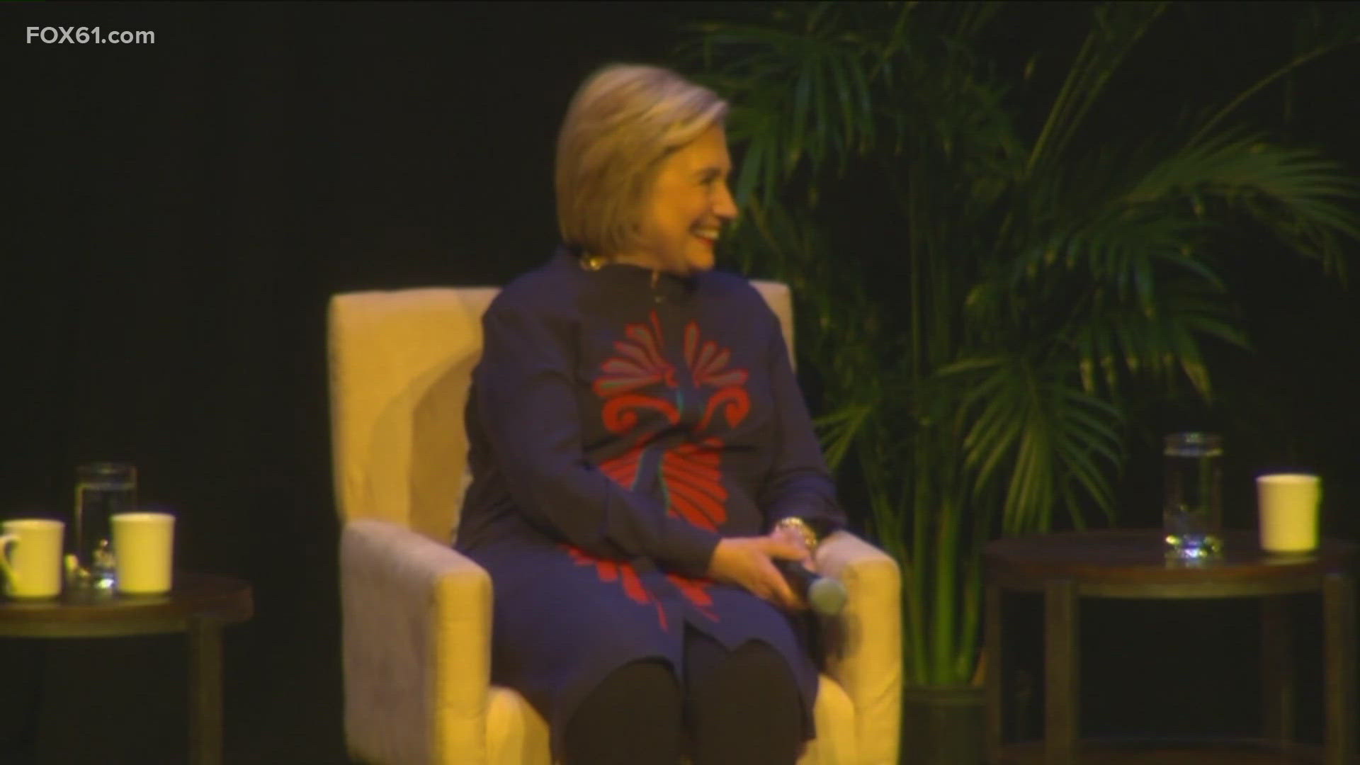 Clinton visited The Bushnell Performing Arts Center as part of her U.S. tour to promote her new book.