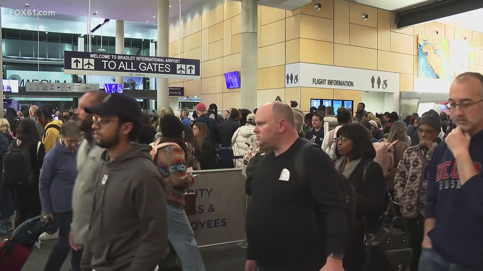 Both airports and train stations expect to see crowds over the weekend.