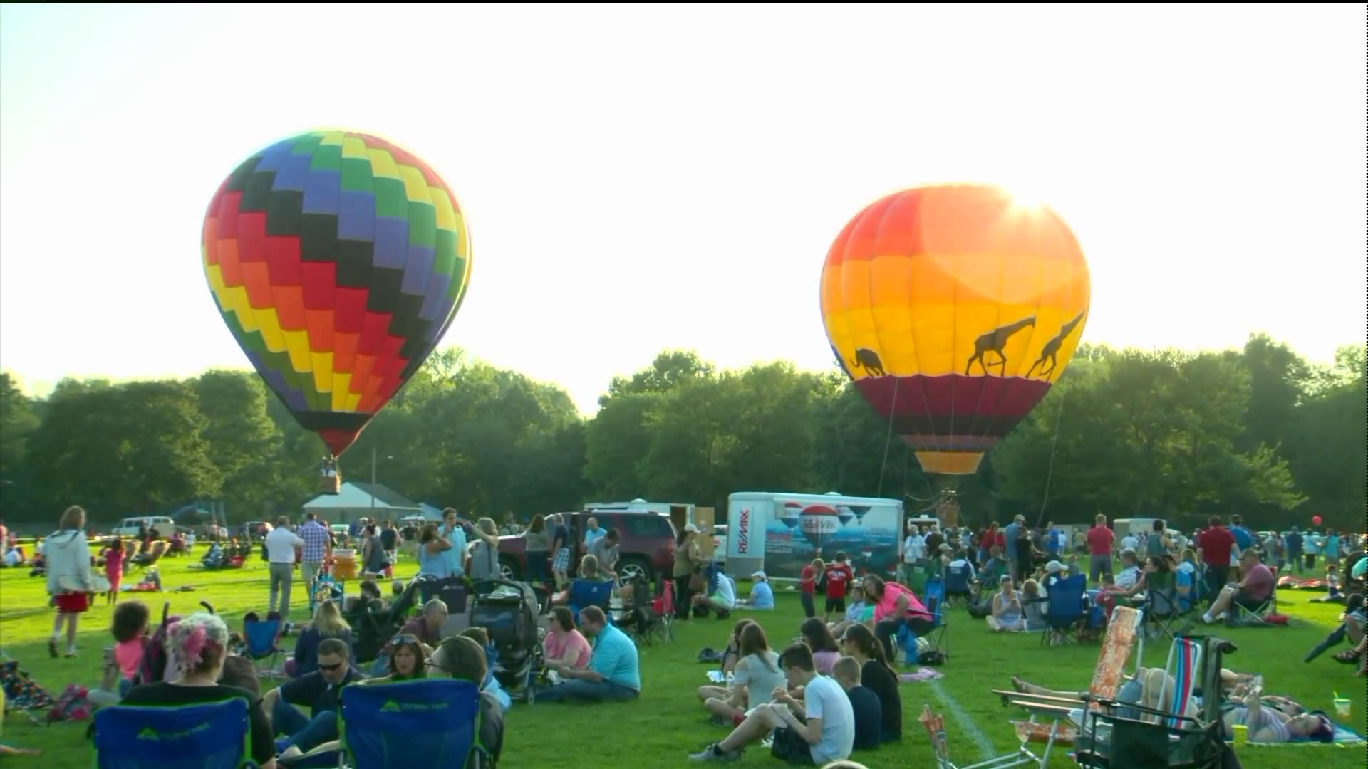 Hot air balloon festival in Plainville