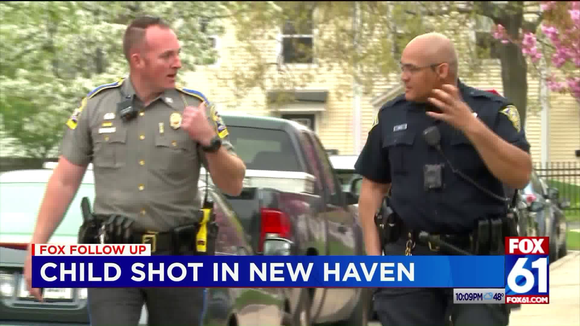Child shot in New Haven