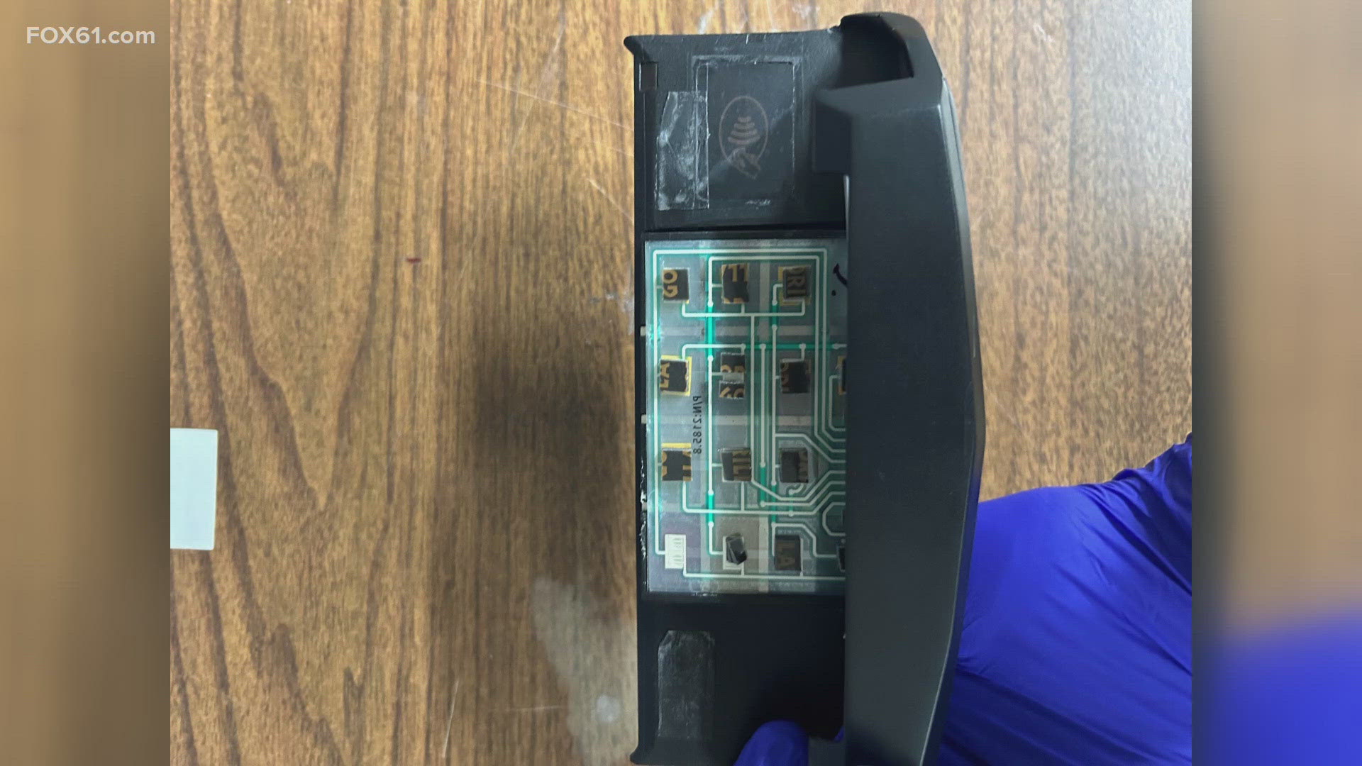 The Dollar General manager at the 313 West Main Street location found a card skimmer at the store earlier this week.