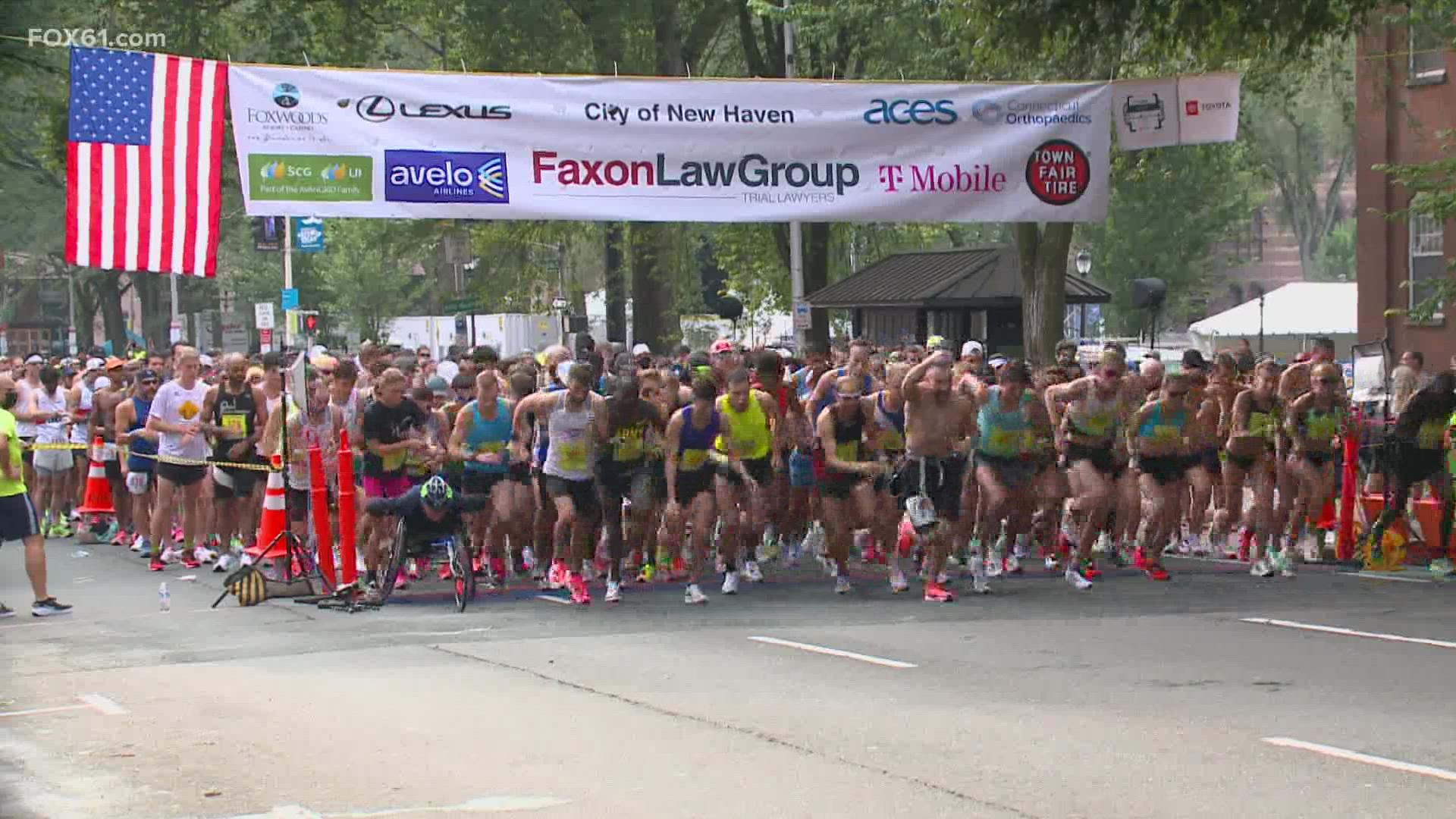 Thousands participate in Faxon Law New Haven Road Race