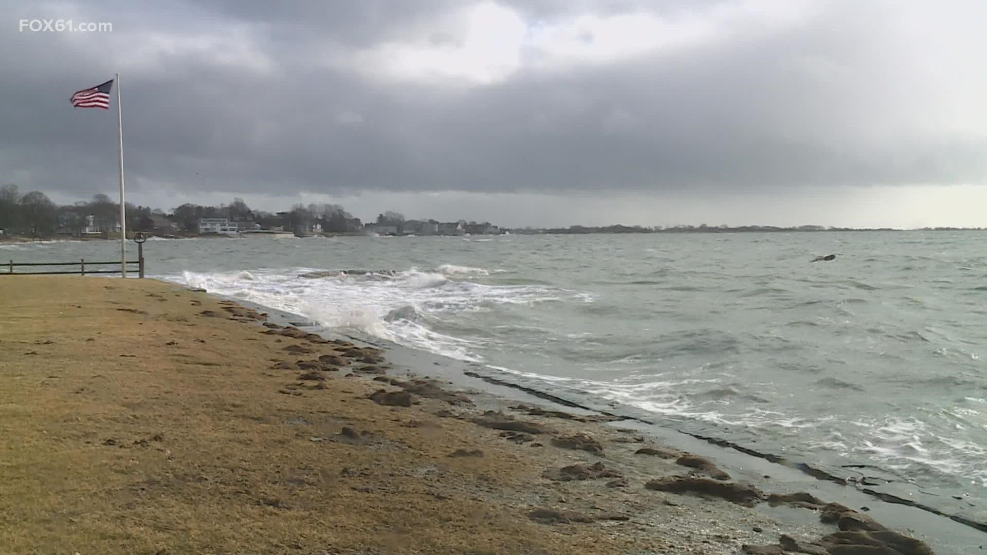 The storm, which mostly struck overnight and into Monday morning, brought with it snow, sleet, rain, and wind.