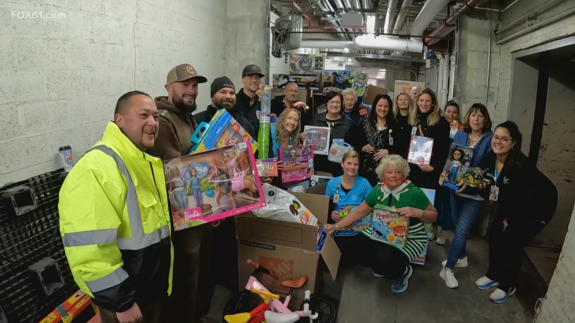 FOX61 photojournalist Sean McKeever was at the annual Stuff-a-Cruiser Toy Drive and Delivery event where more than 10,000 toys were delivered.