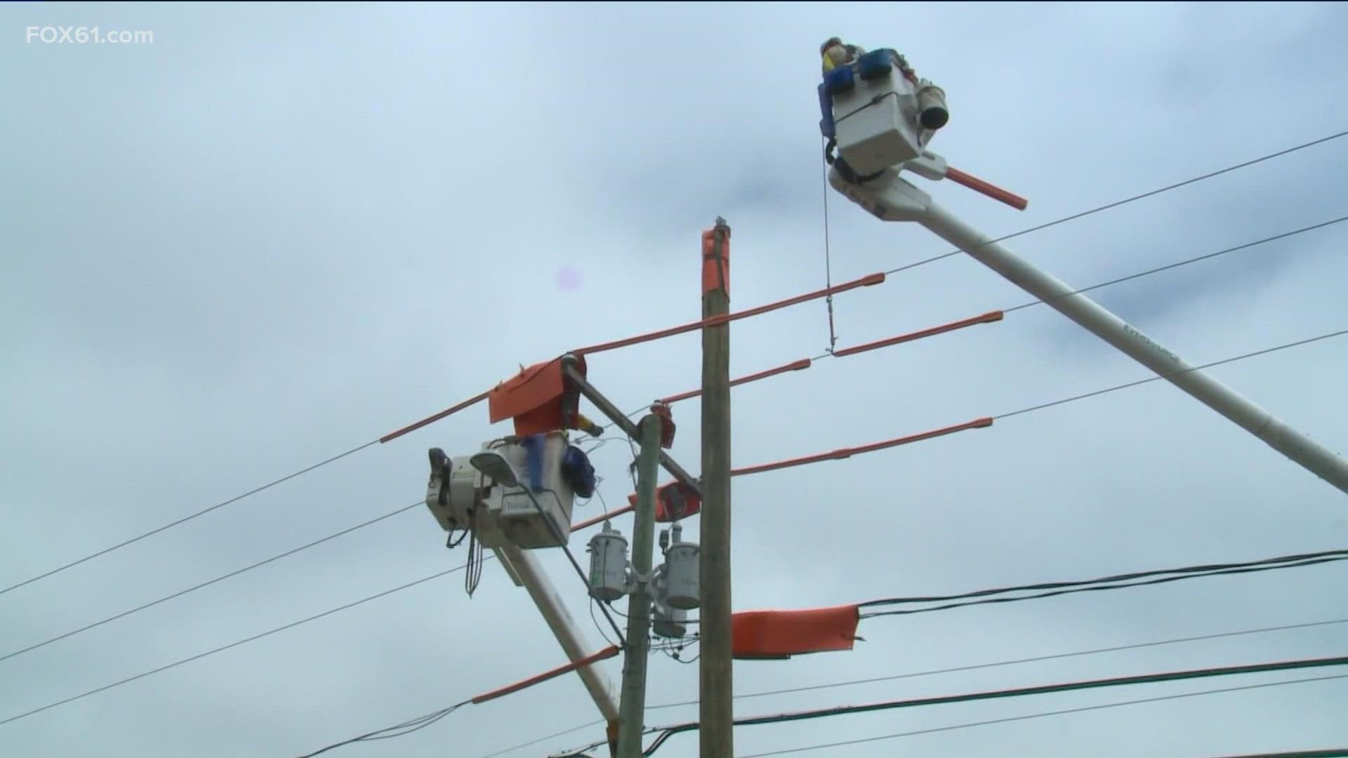 Eversource crews are prepared for the possibility of power outages.