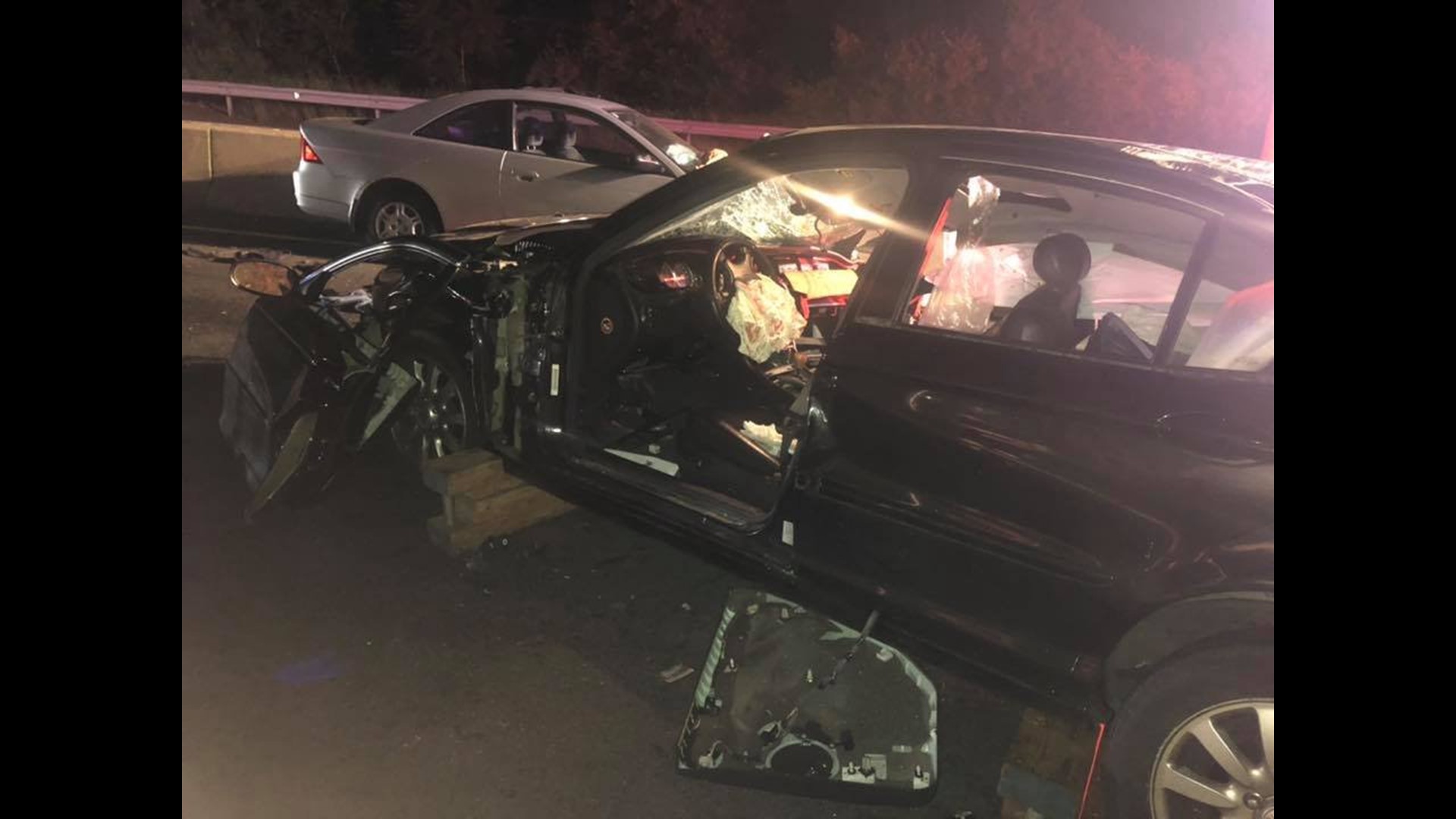 2 people taken to hospital after early morning crash in Derby