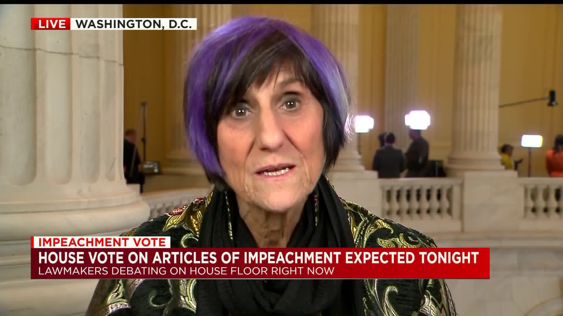 Rep. Rosa DeLauro speaks on House vote on articles of impeachment