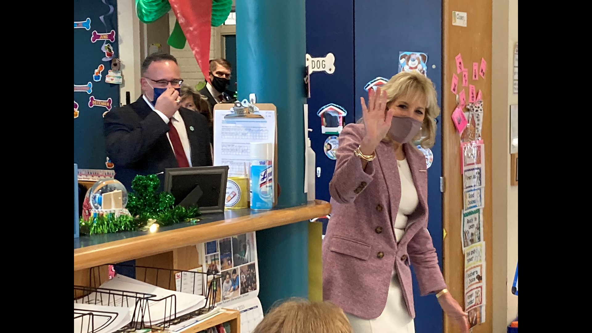 First Lady, new U.S. education secretary visit Meriden elementary