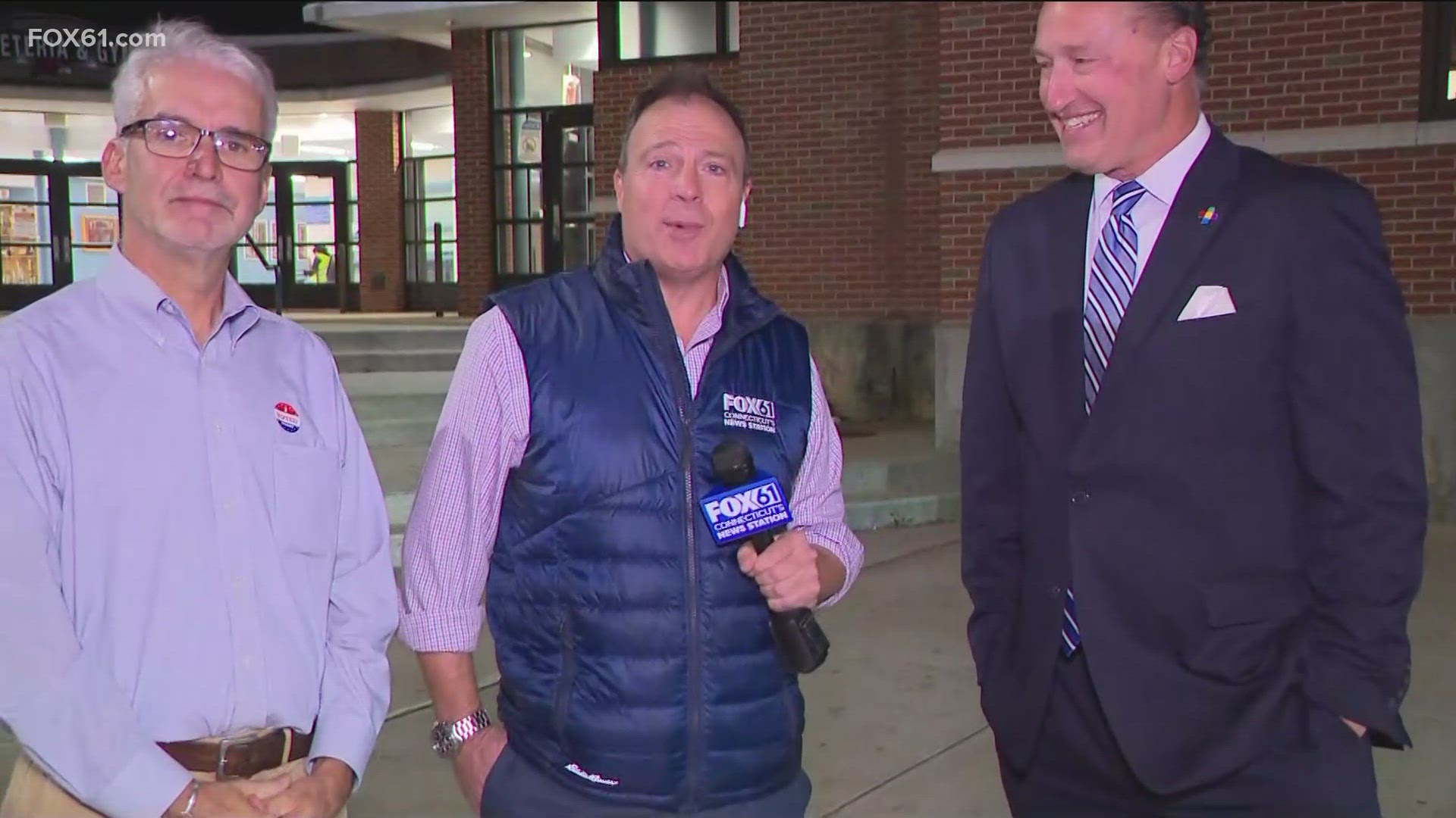 FOX61's Jim Altman talks to Manchester Mayor Jay Moran and Jim Stevenson, Democrat Registrar of Voters.