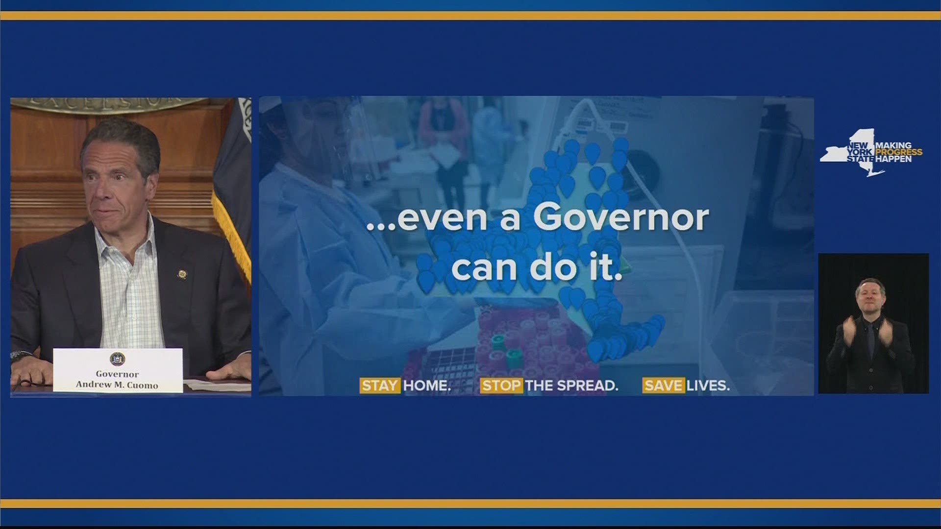 Cuomo says everyone who needs a test, should get a test.