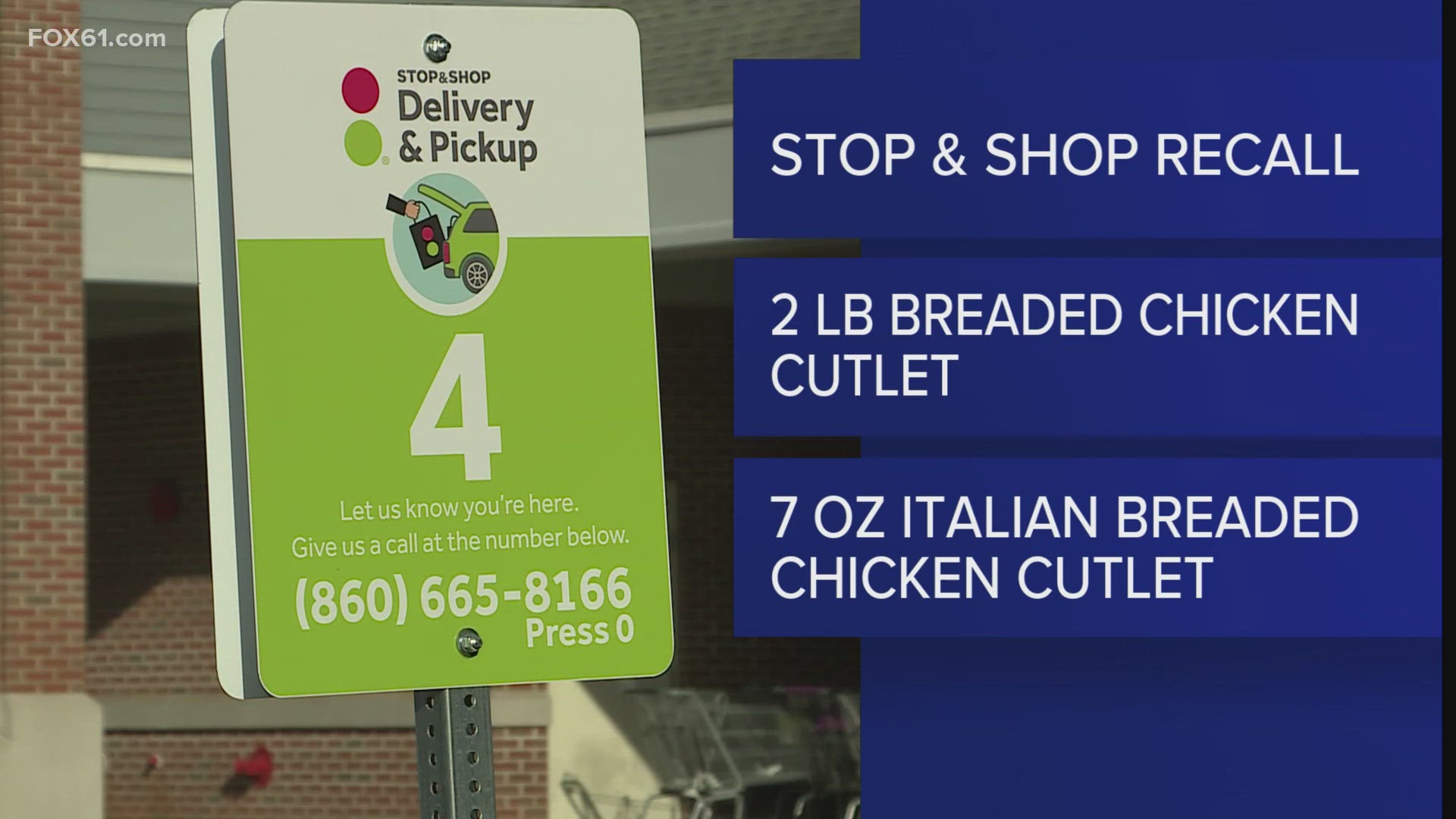 The labels on the affected chicken did not declare milk as an ingredient, Stop & Shop said.