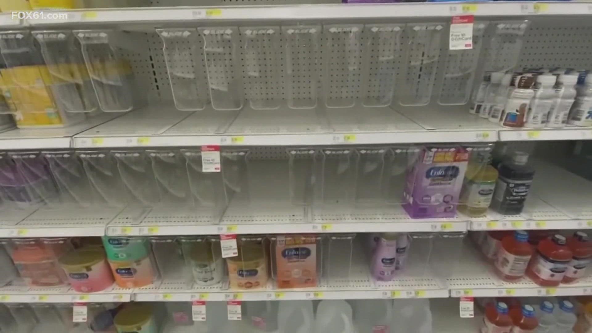 Baby formula and diaper shelves are beginning to look emptier, so organizations that help families with free diapers, formulas, and baby supplies are working to keep