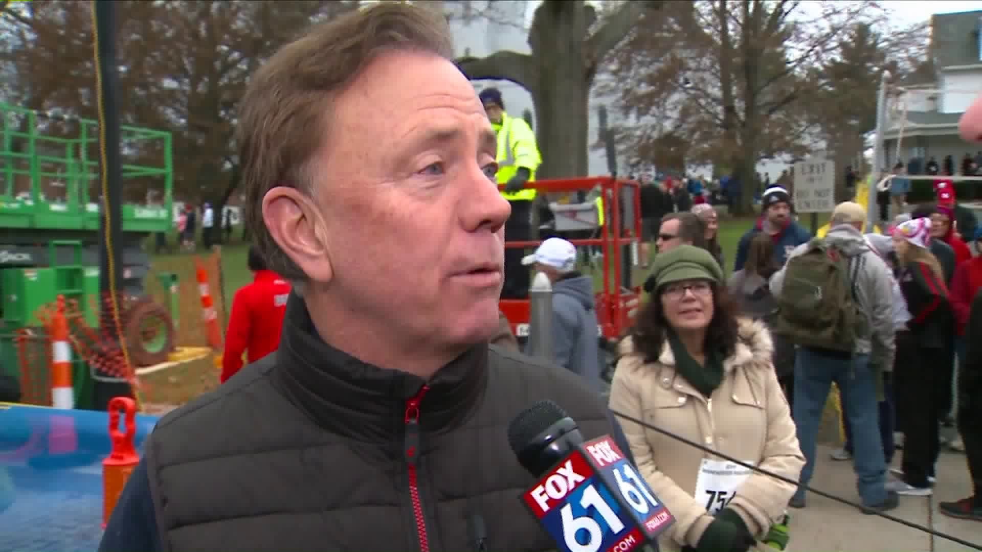 Gov. Ned Lamont at Manchester Road Race