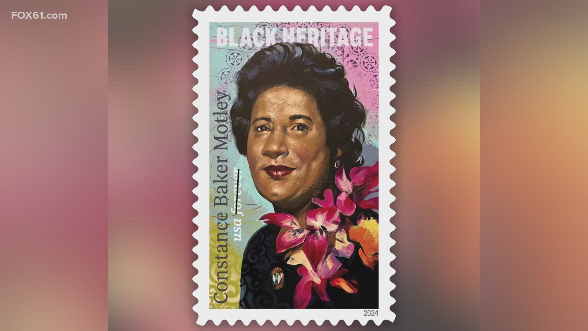 Motley, born in New Haven, is now the 47th honoree in the Black Heritage Stamp series, which features a portrait of Motley by artist Charly Palmer.