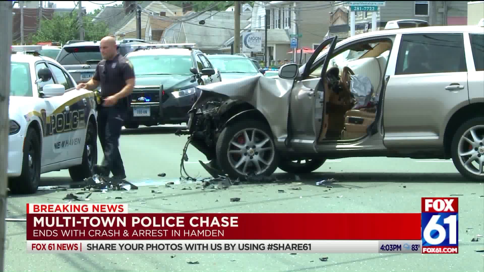 Muli-town police chase
