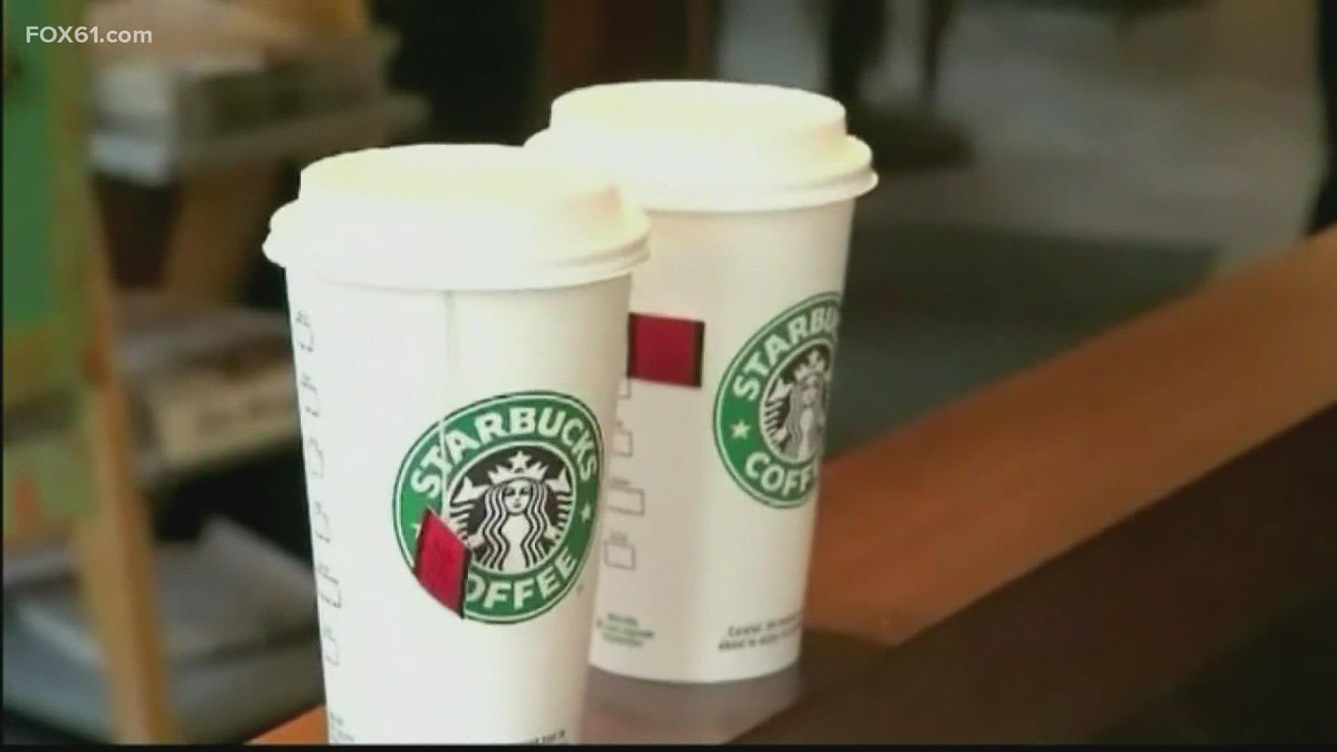 He opened the lid and saw a blue chemical solution, which Starbucks later determined to be a cleaner for coffee machines, according to the lawsuit.